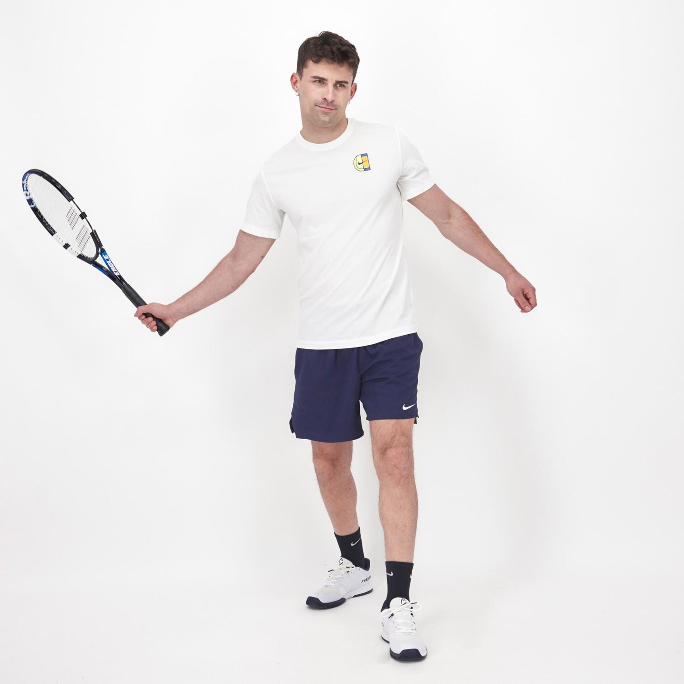 Nike Open - Blanco - Camiseta Tenis Hombre  | Sprinter