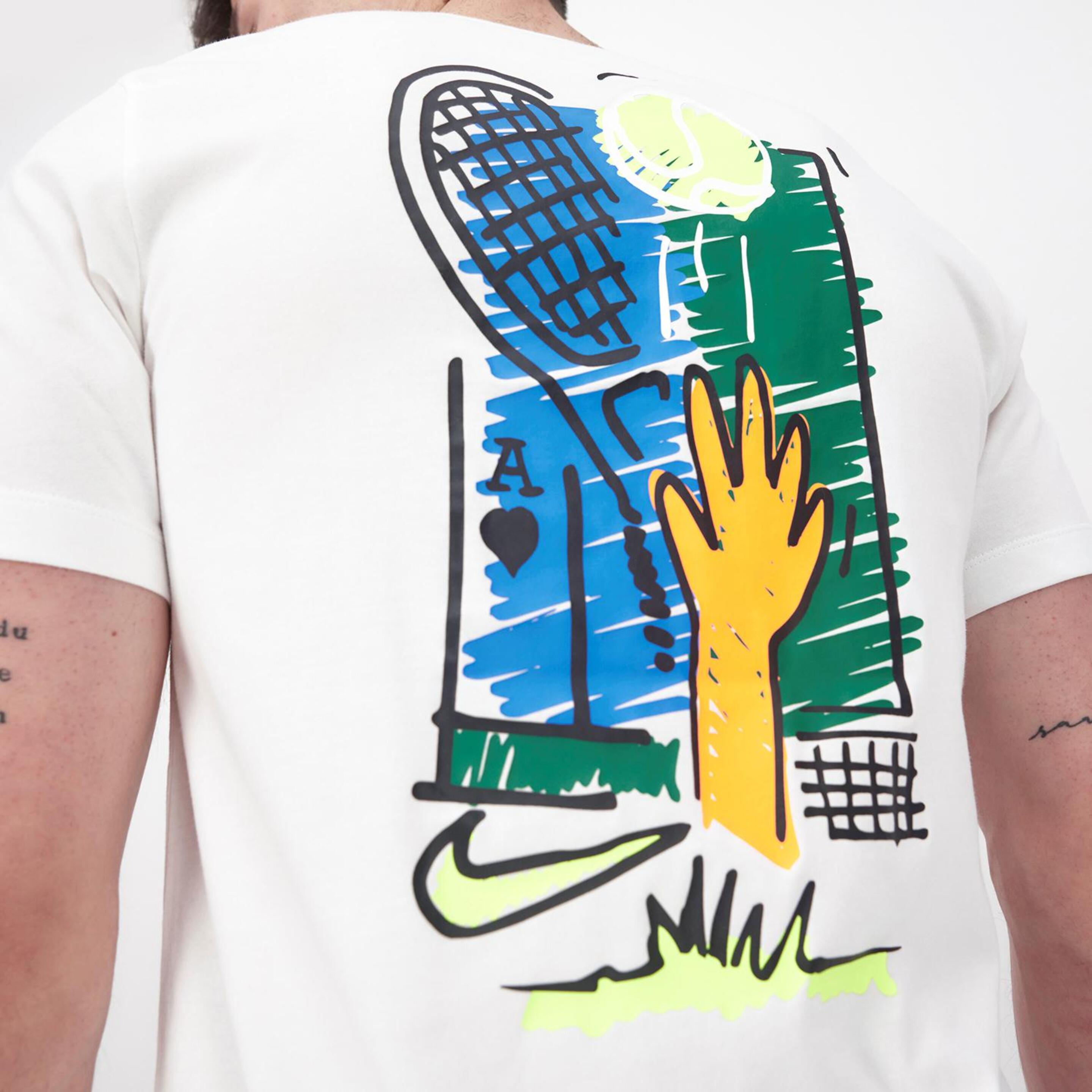 Nike Open - Blanco - Camiseta Tenis Hombre  | Sprinter