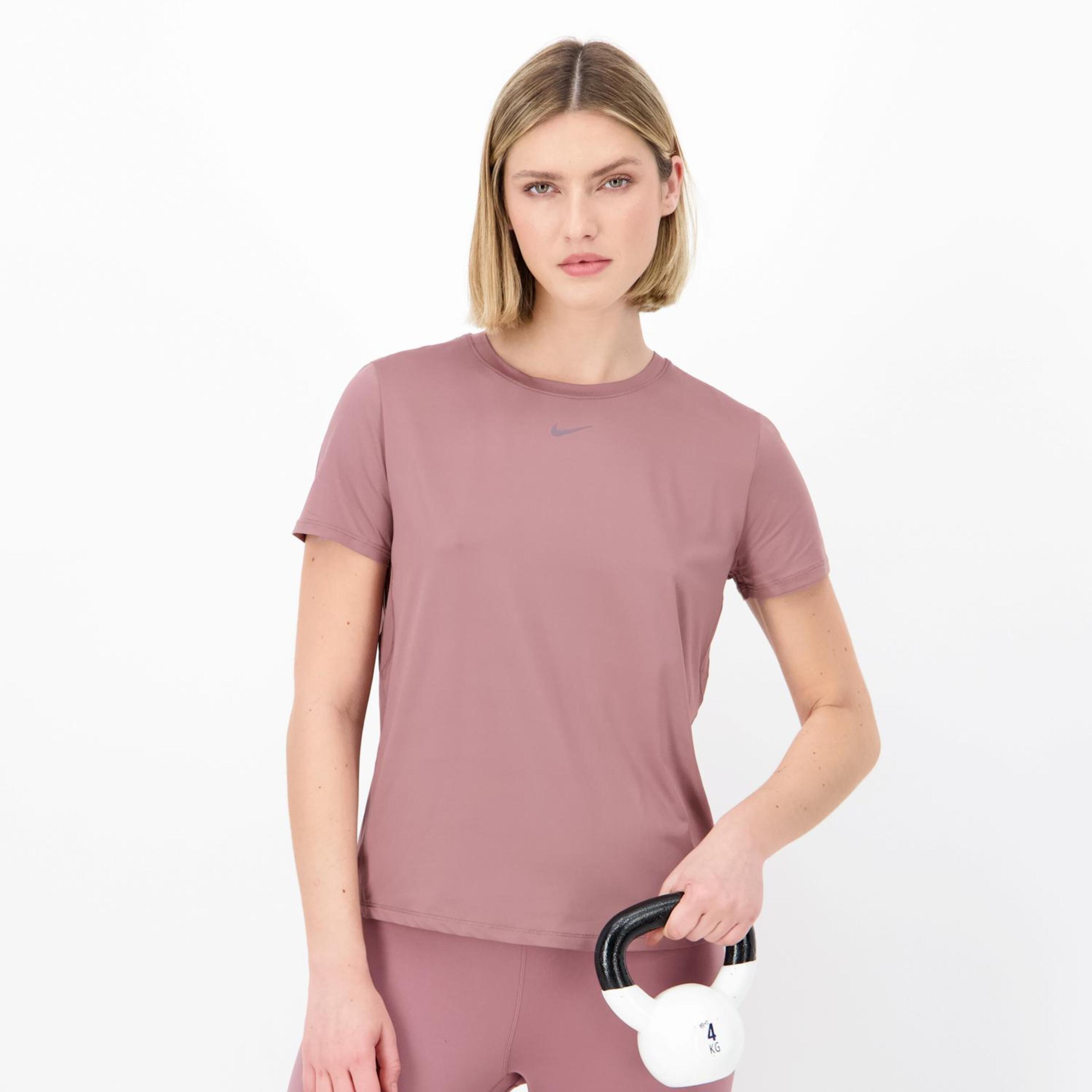 Nike One - morado - Camiseta Fitness Mujer