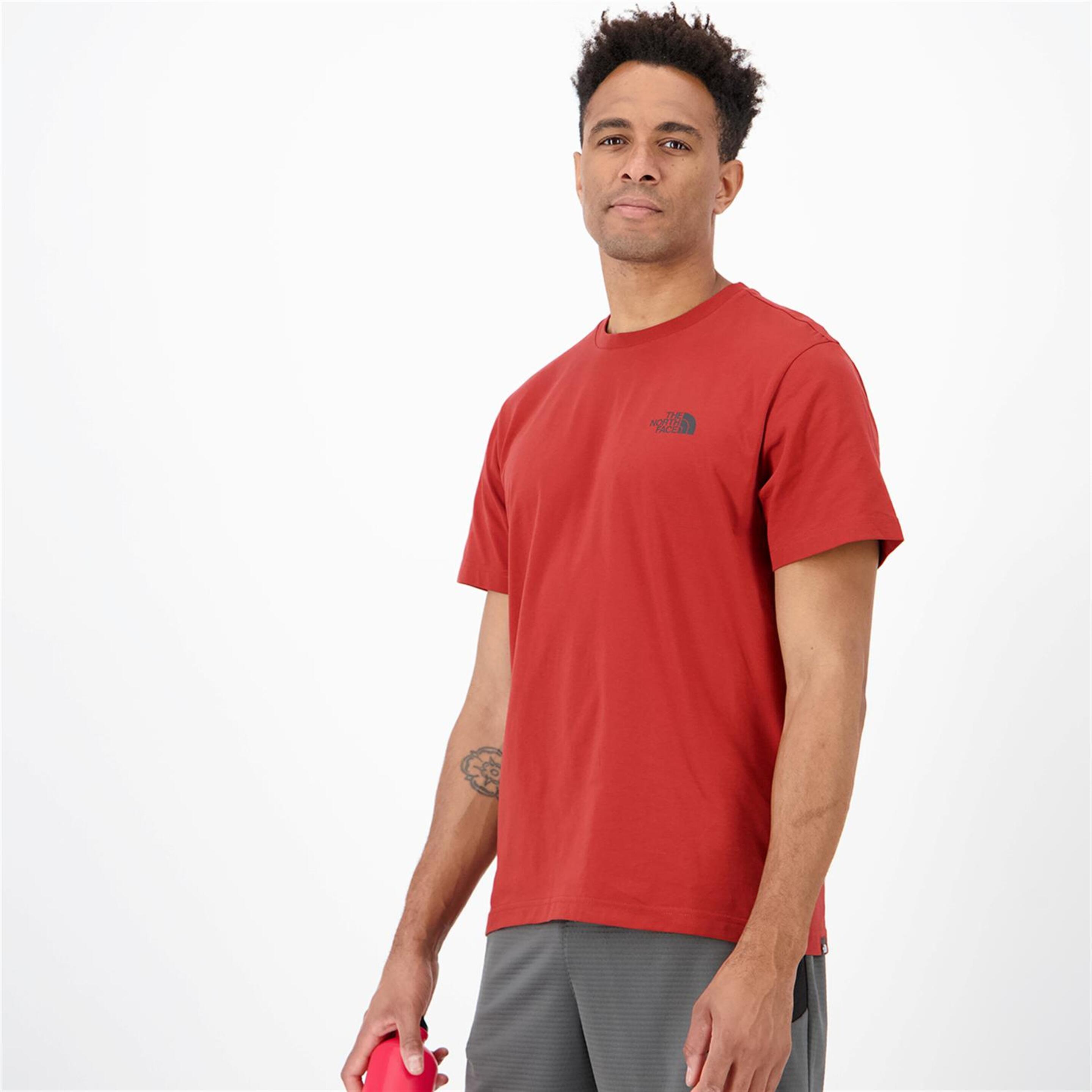 The North Face Simple Dome - Rojo - Camiseta Trekking Hombre