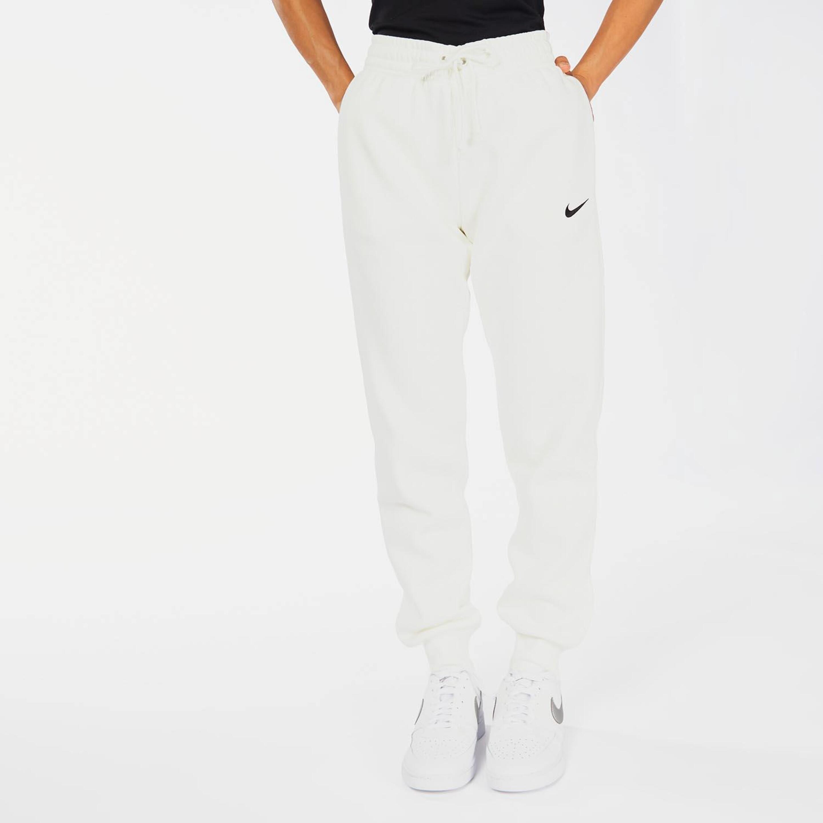 Nike Phoenix - blanco - Pantalón Puño Mujer