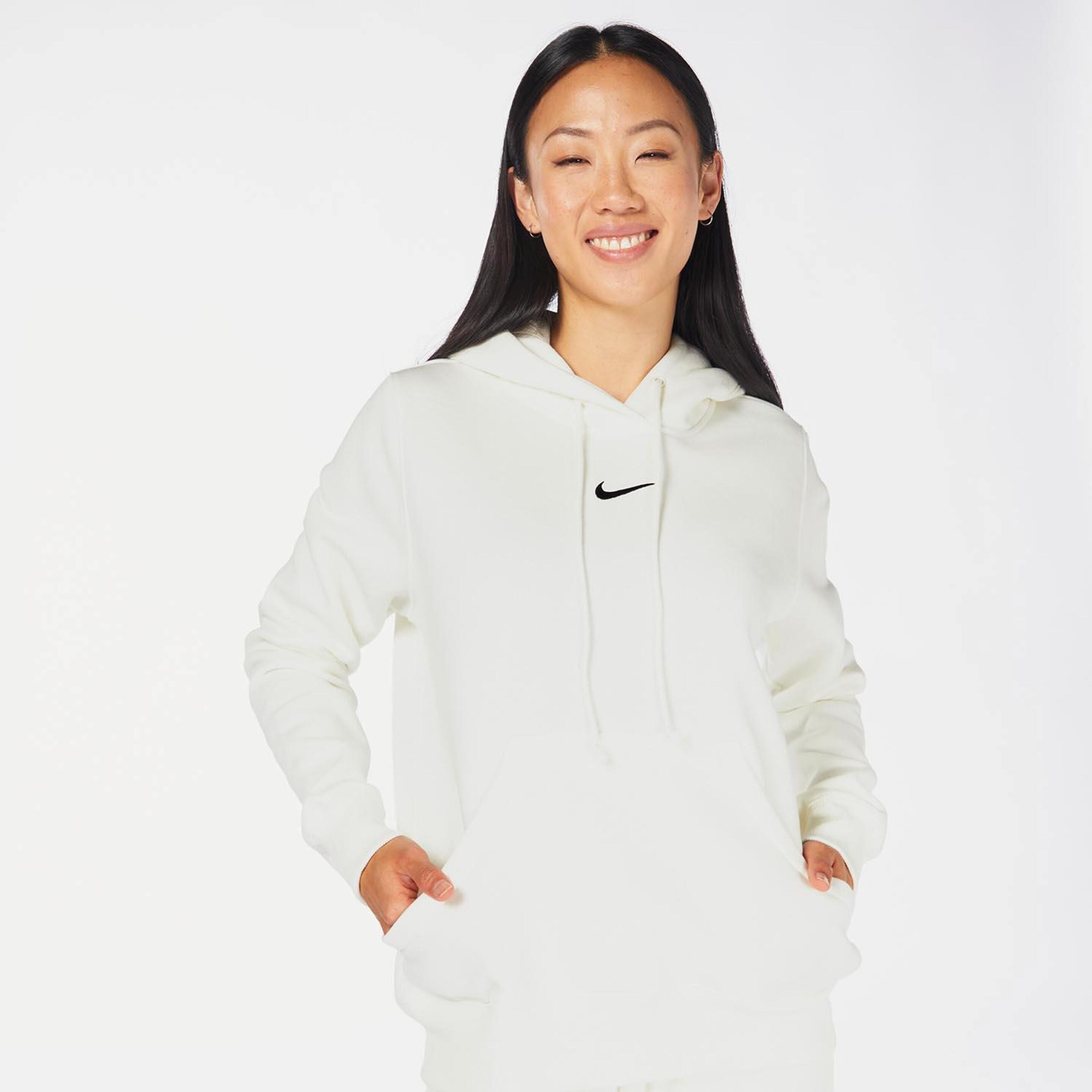 Nike Phoenix - blanco - Sweatshirt Capuz Mulher