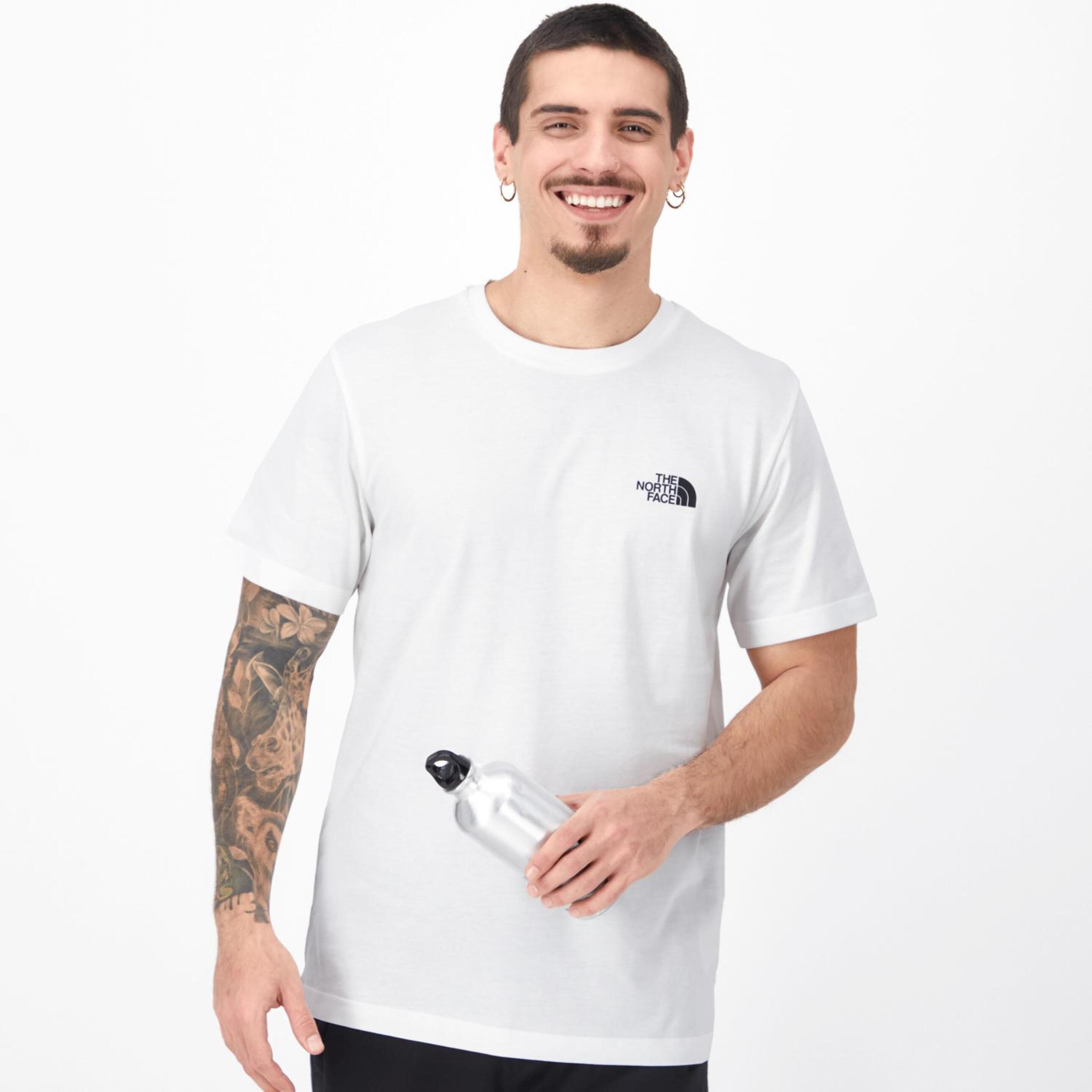 The North Face Simple Dome - blanco - Camiseta Trekking Hombre