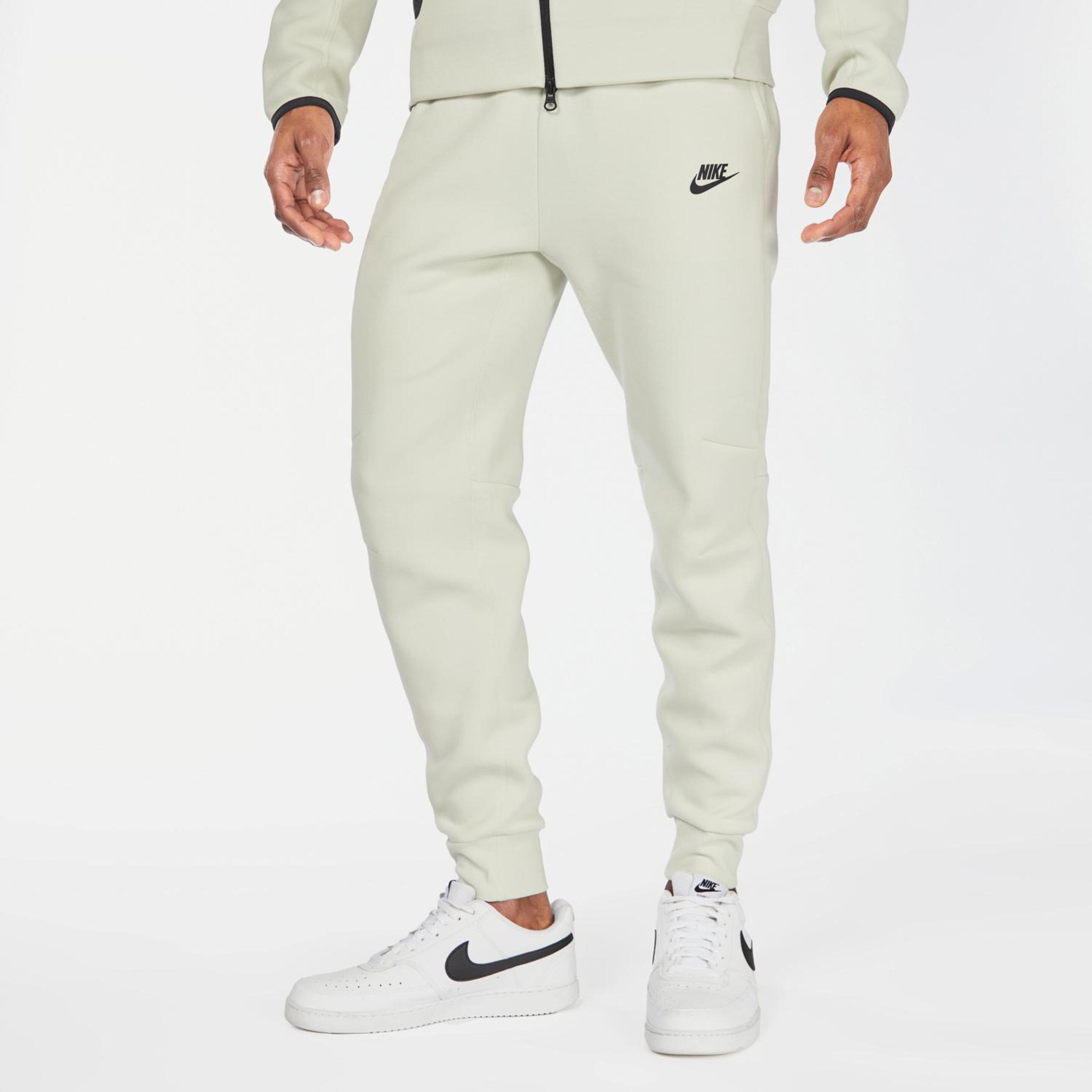 Nike Tech Fleece - blanco - Pantalón Largo Hombre