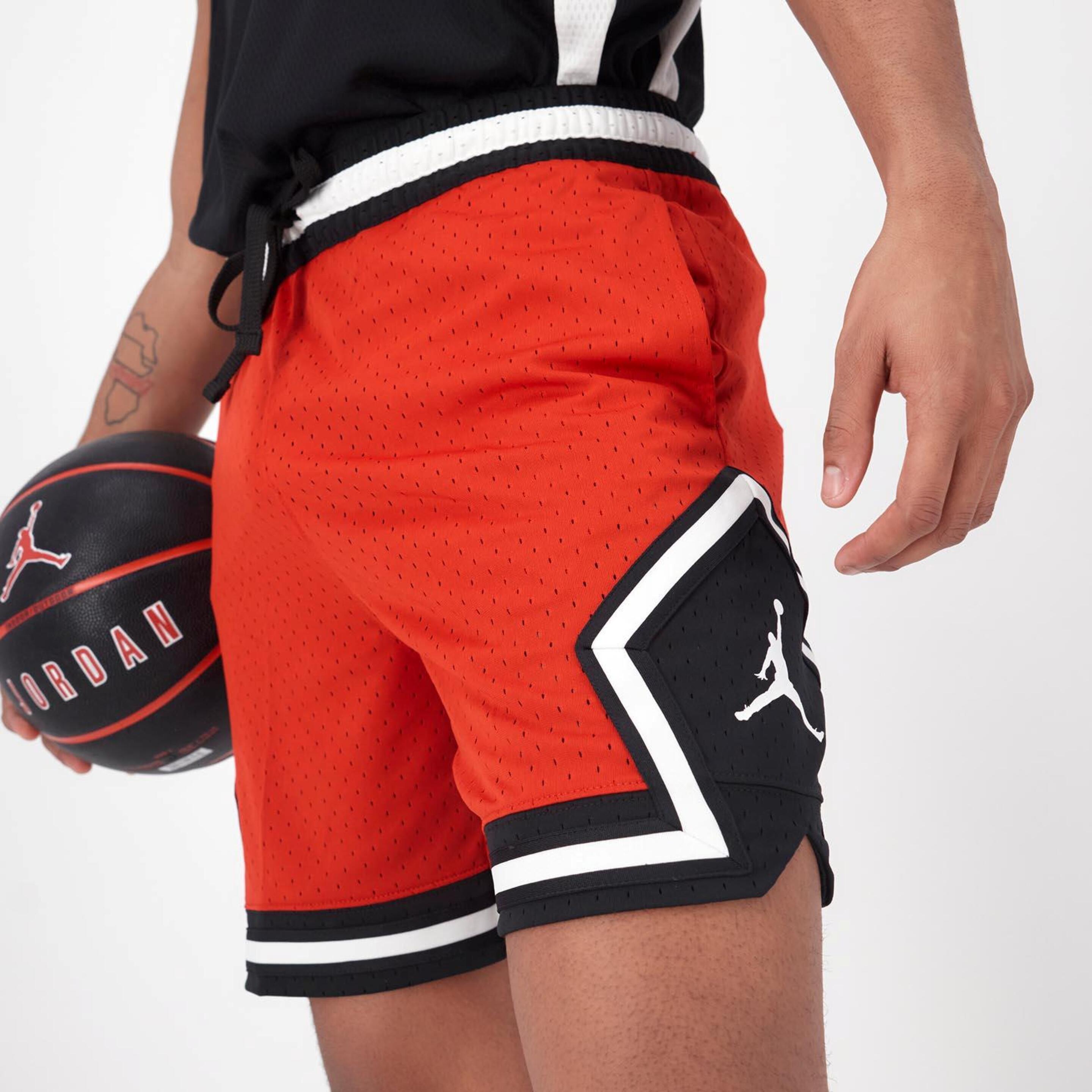 Pantalón Corto Jordan - rojo - Pantalón Baloncesto Hombre