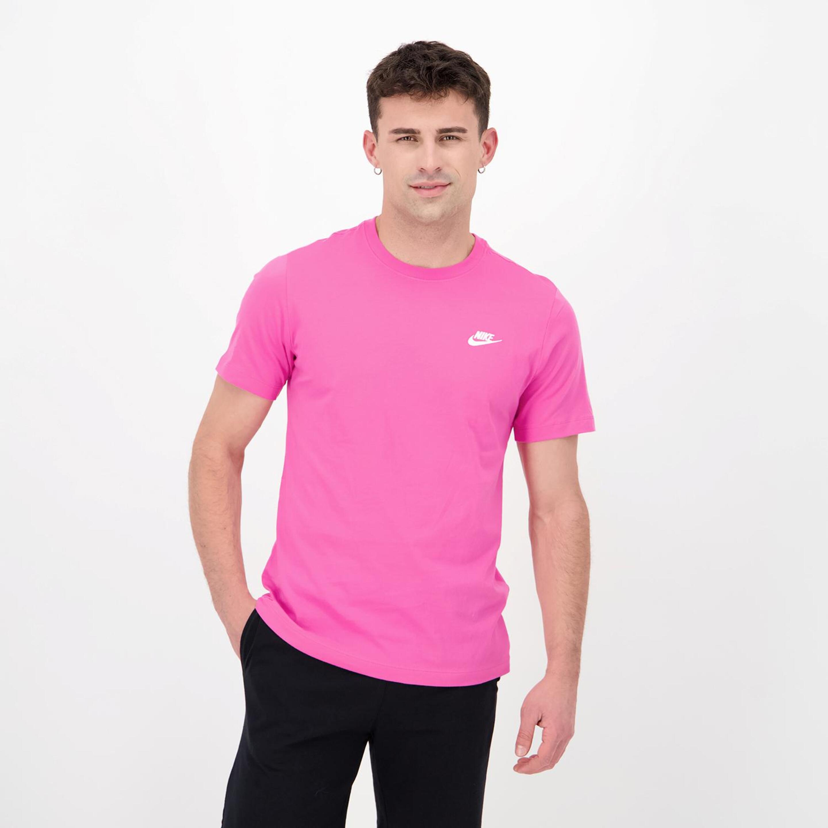 Nike Club - rosa - Camiseta Hombre