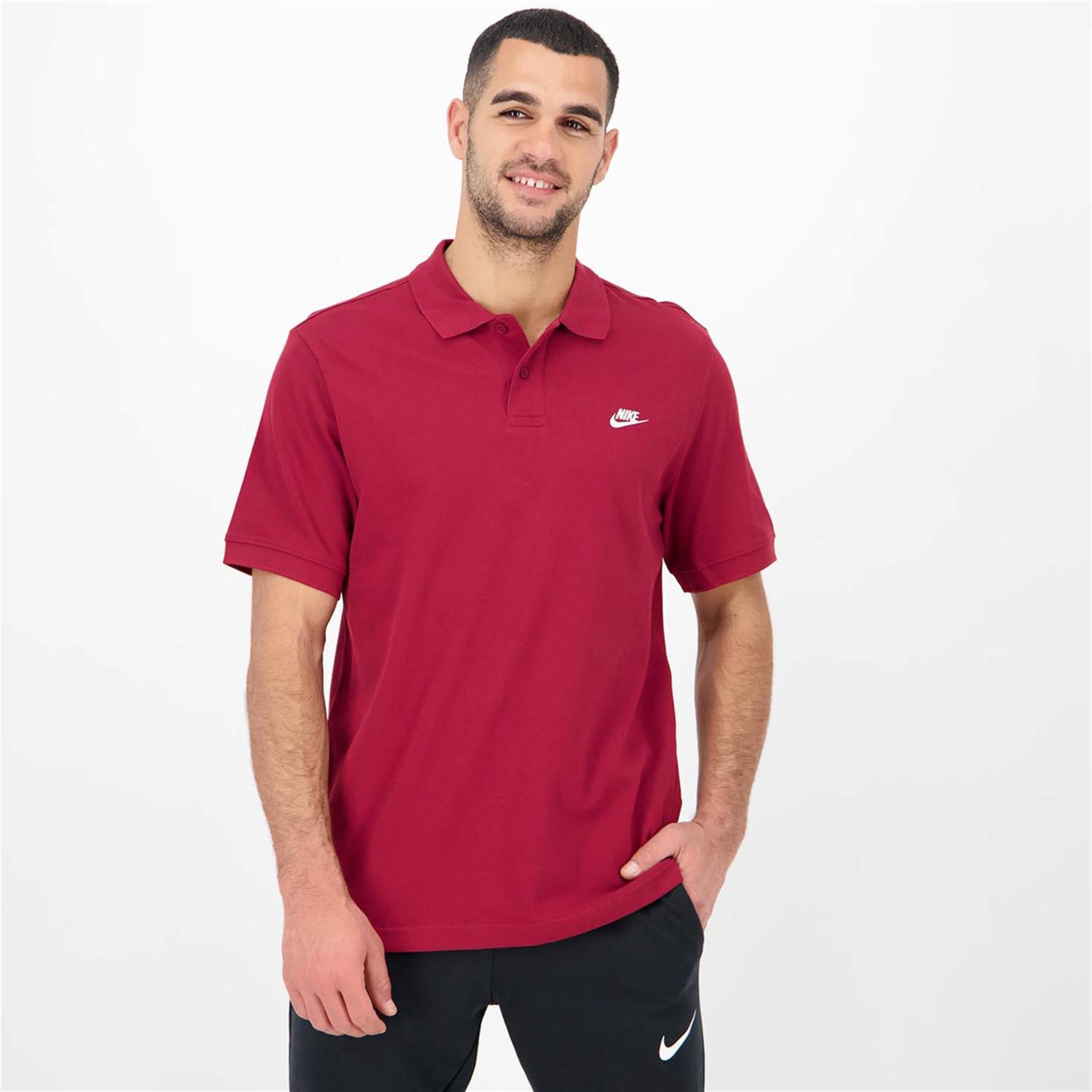 Nike Club - rojo - Polo Piqué Hombre