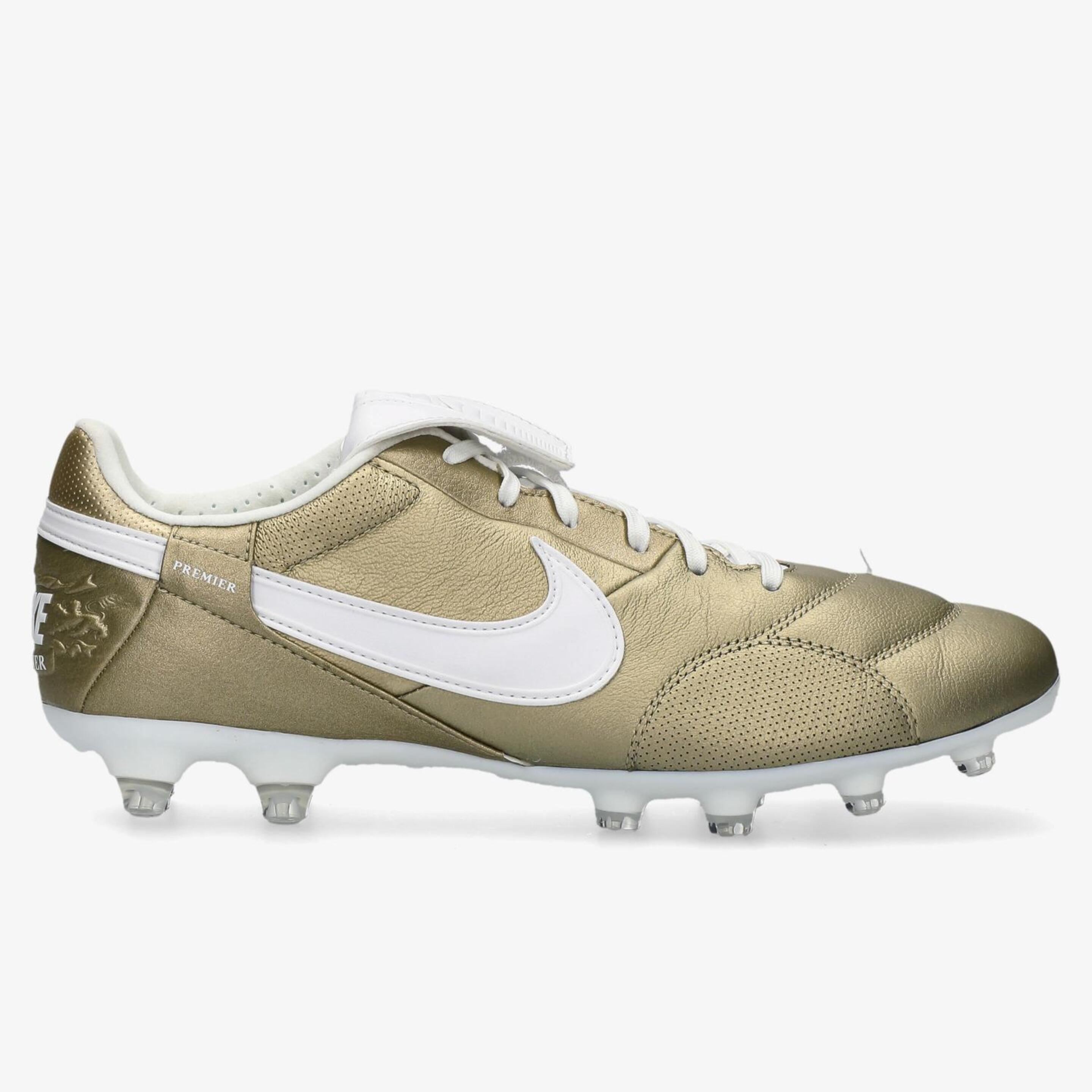 Nike Premier 3 Fg - Dorado - Botas Fútbol Tacos  | Sprinter
