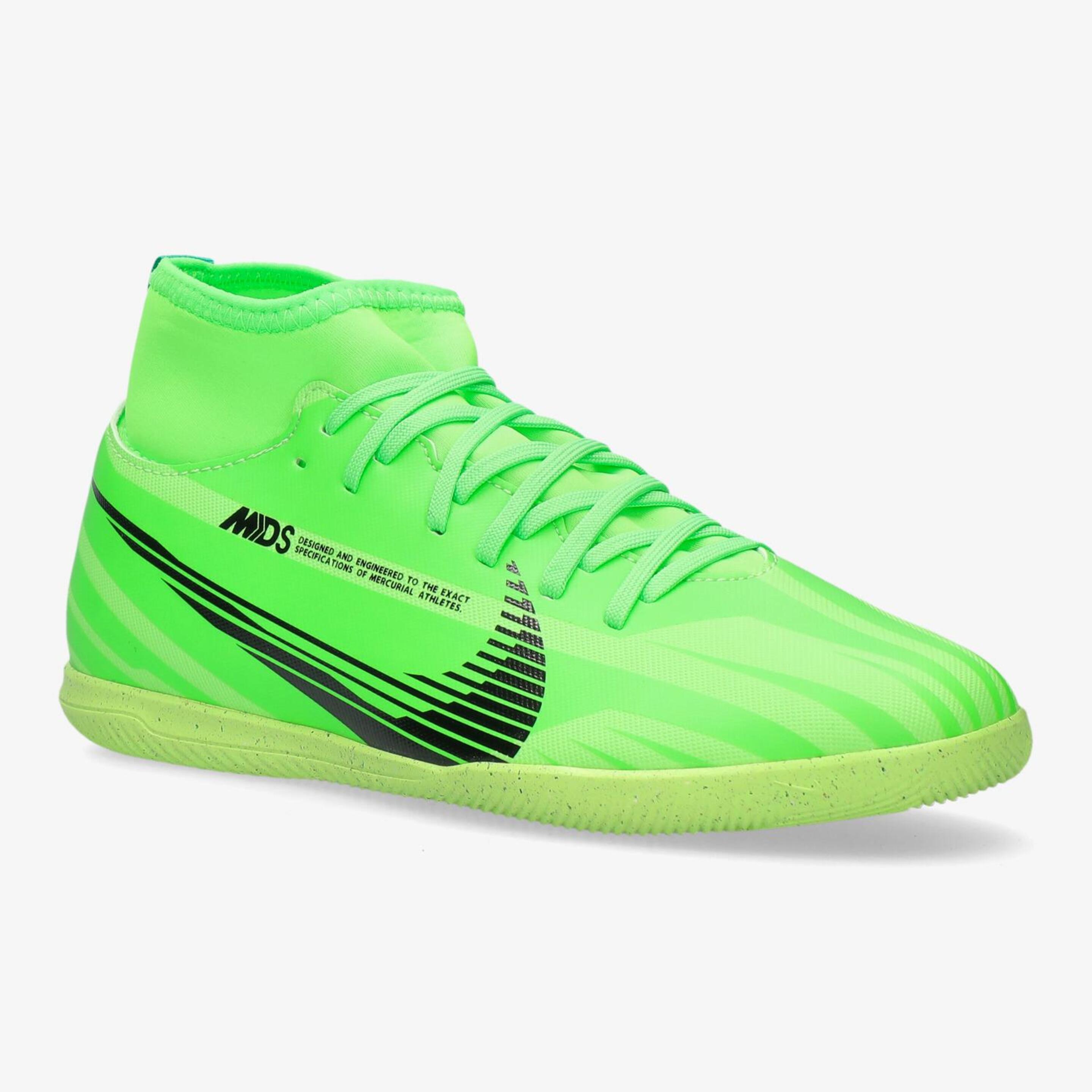 Nike Mercurial Sp Club - Verde - Botas Fútbol Sala Niño