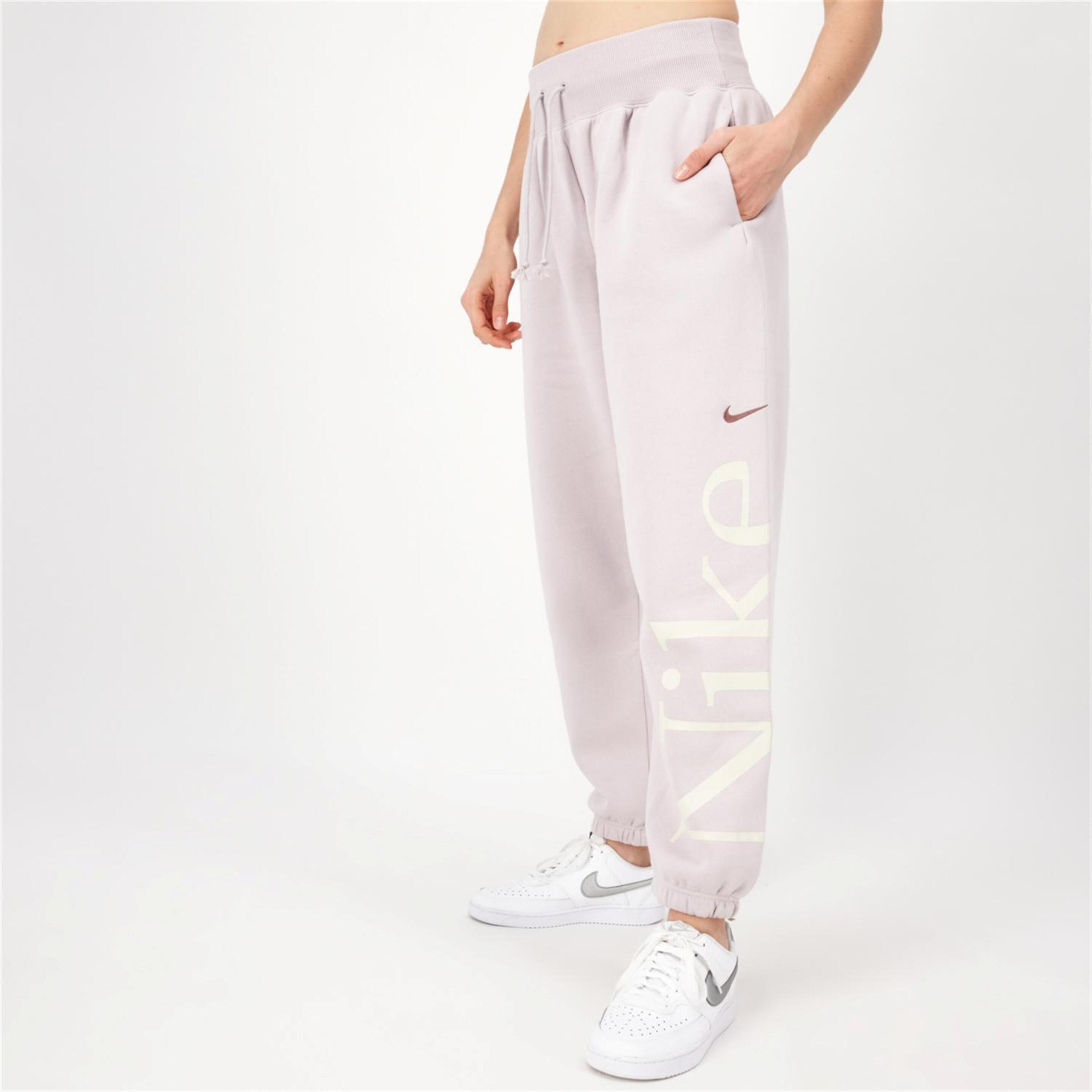Nike Phoenix - morado - Pantalón Oversize Mujer