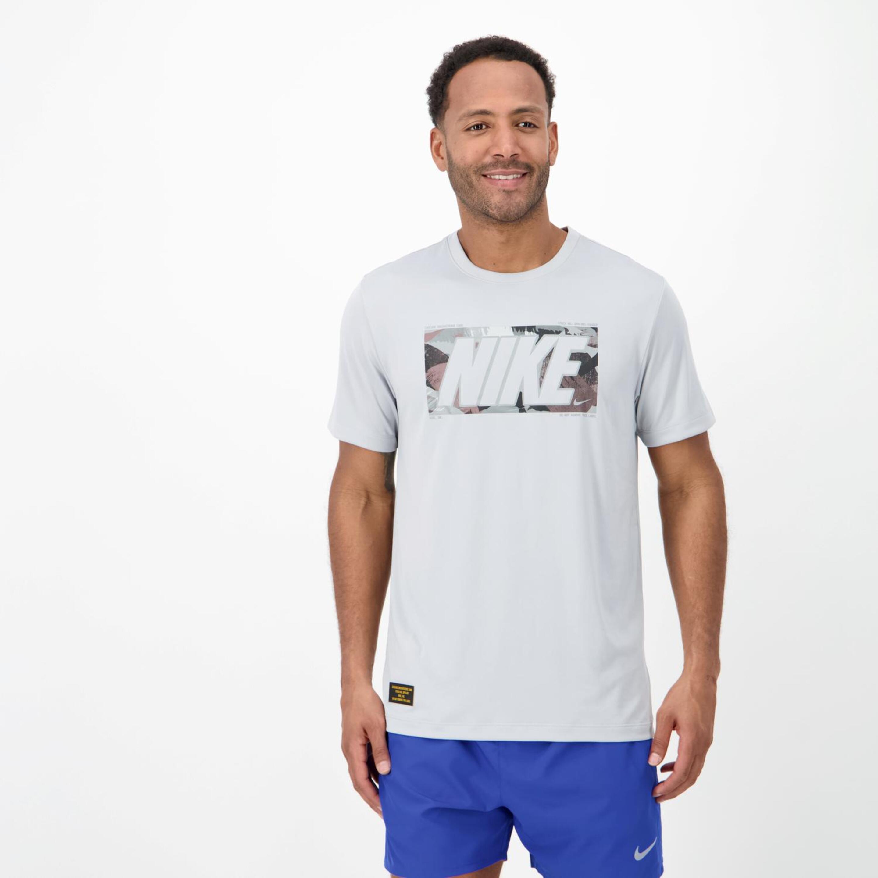 Camiseta Nike - gris - Camiseta Running Hombre