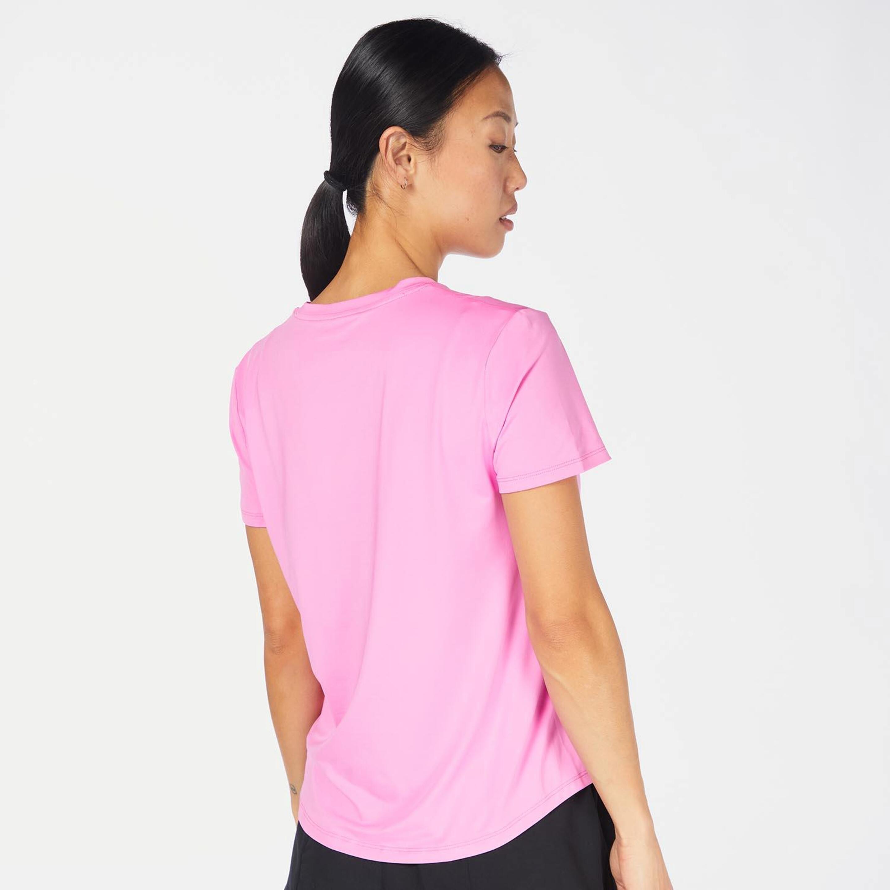 Nike One Swoosh - Rosa - Camiseta Running Mujer  | Sprinter