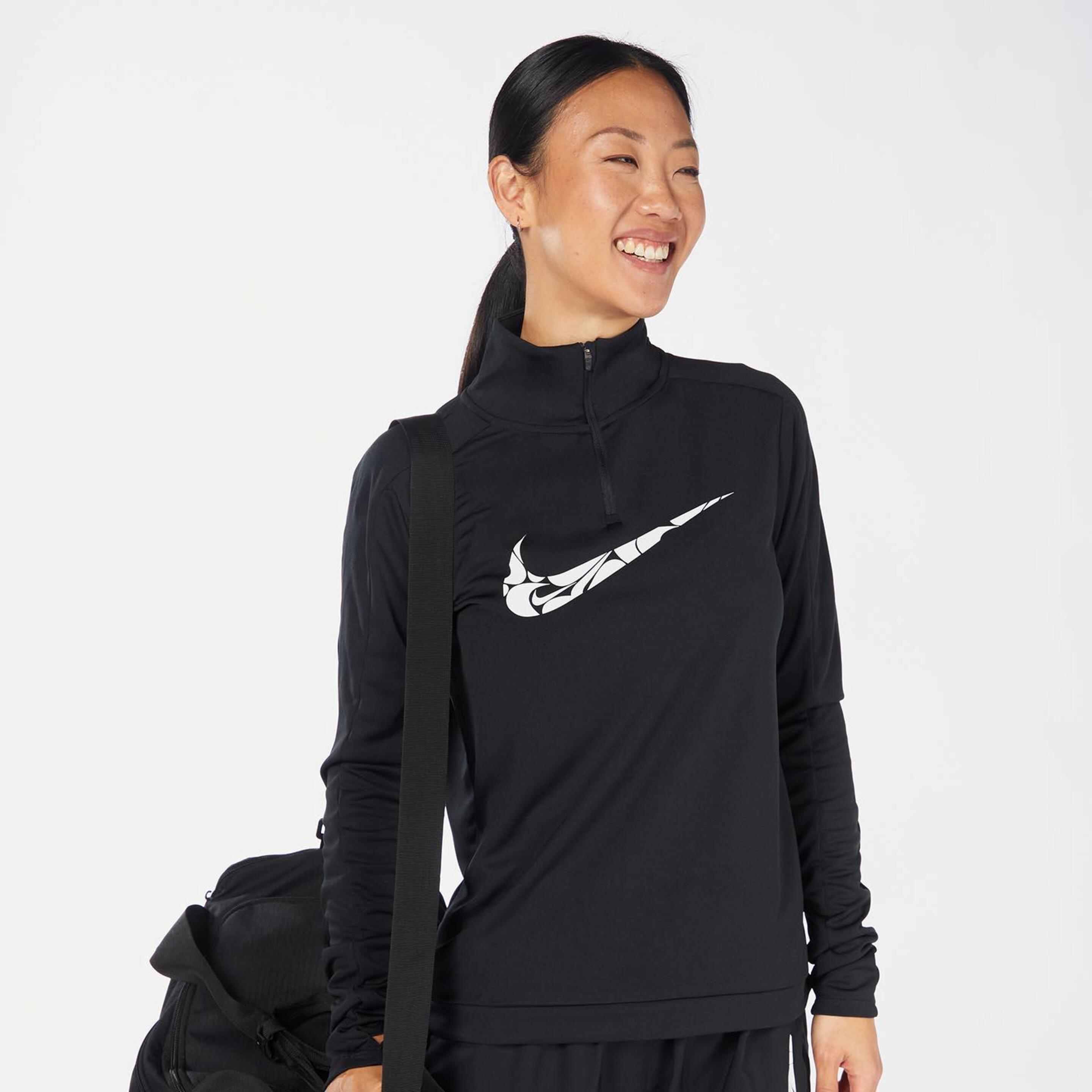 Sudadera Nike - Negro - Sudadera Running Mujer  | Sprinter