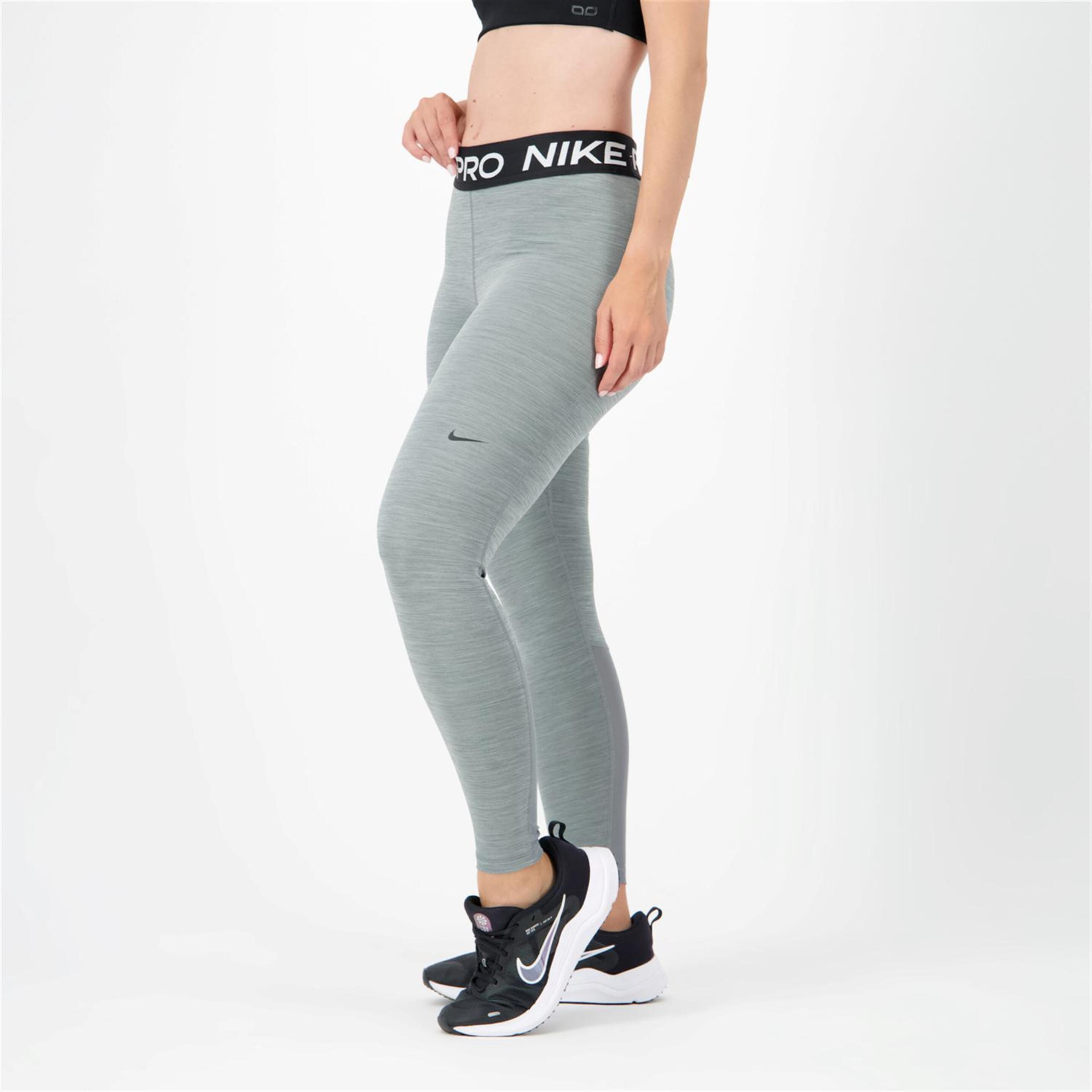 Nike Pro - gris - Mallas Running Mujer