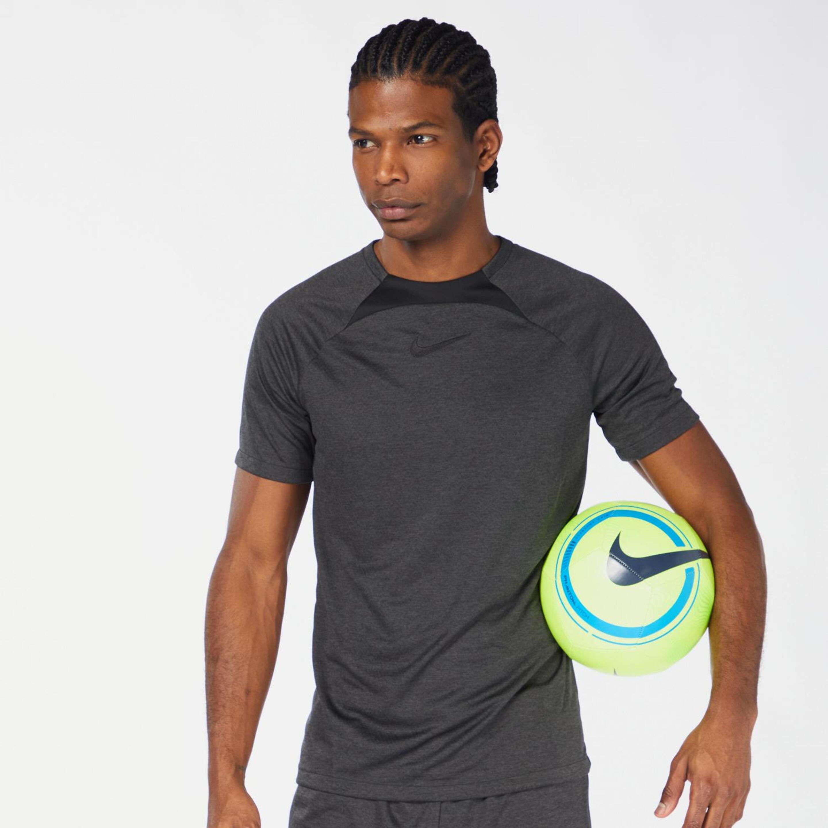 Nike Heather - negro - T-shirt Futebol Homem