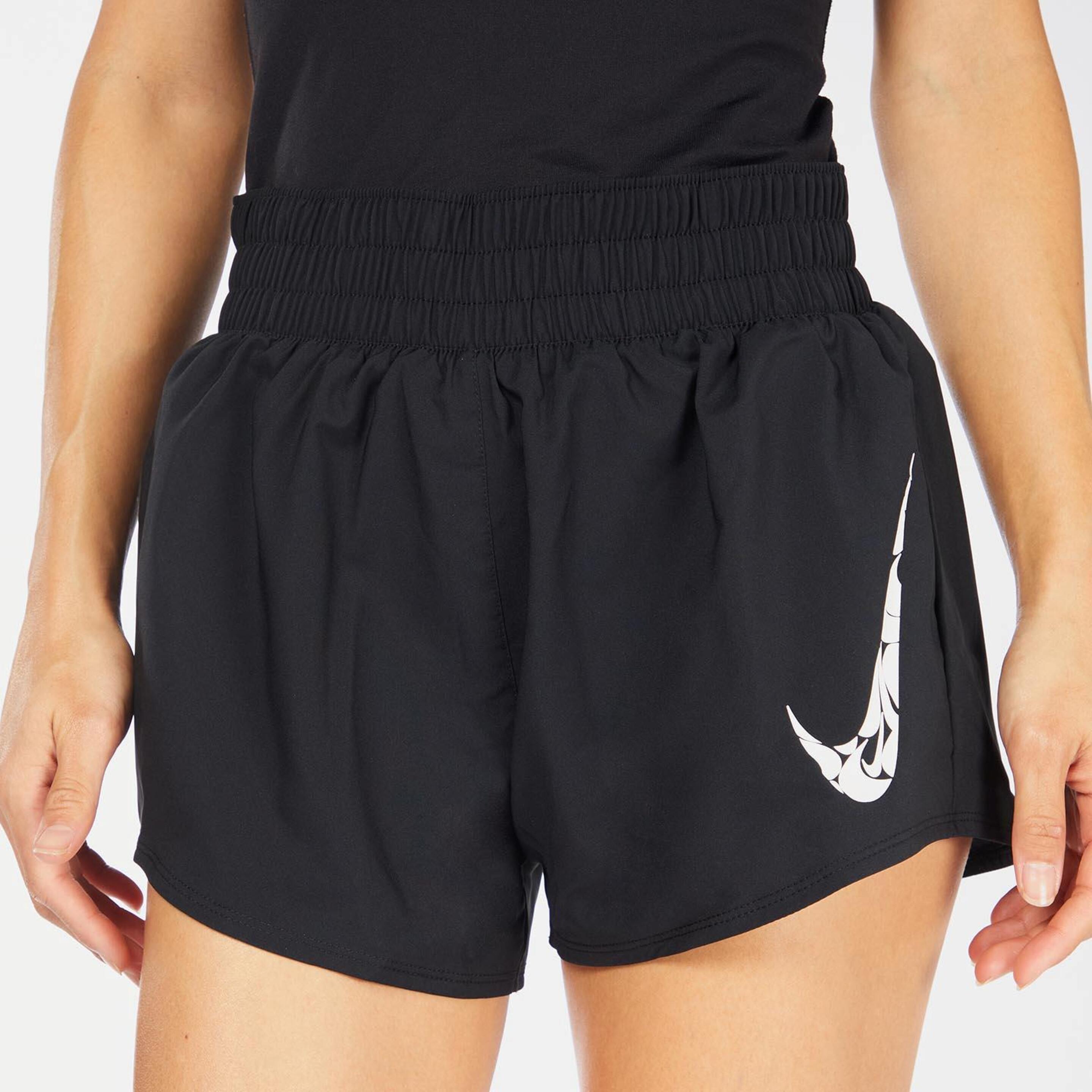 Nike One Swoosh - Rosa - Pantalón Corto Mujer