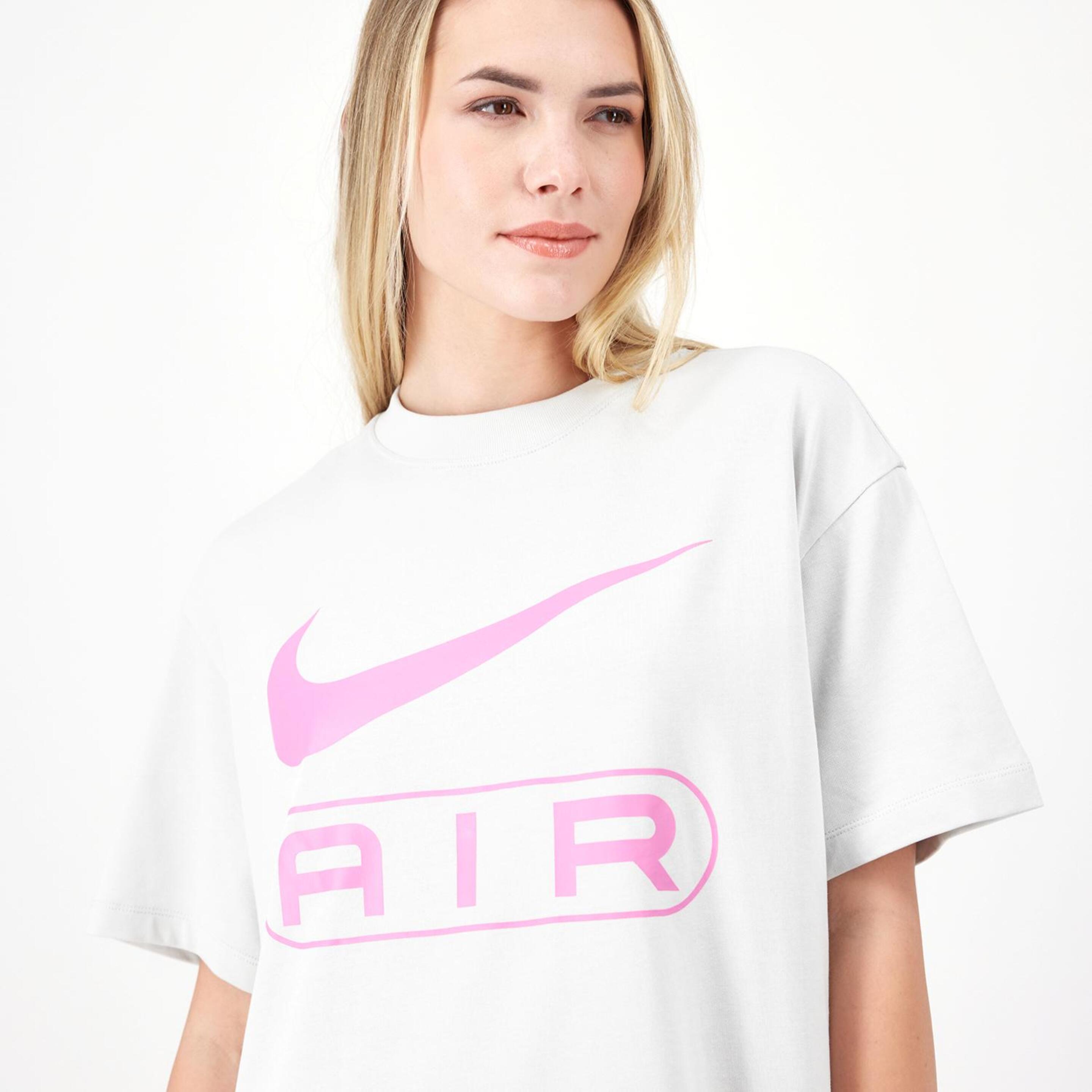 Nike Air Bf - Gris - Camiseta Oversize Mujer