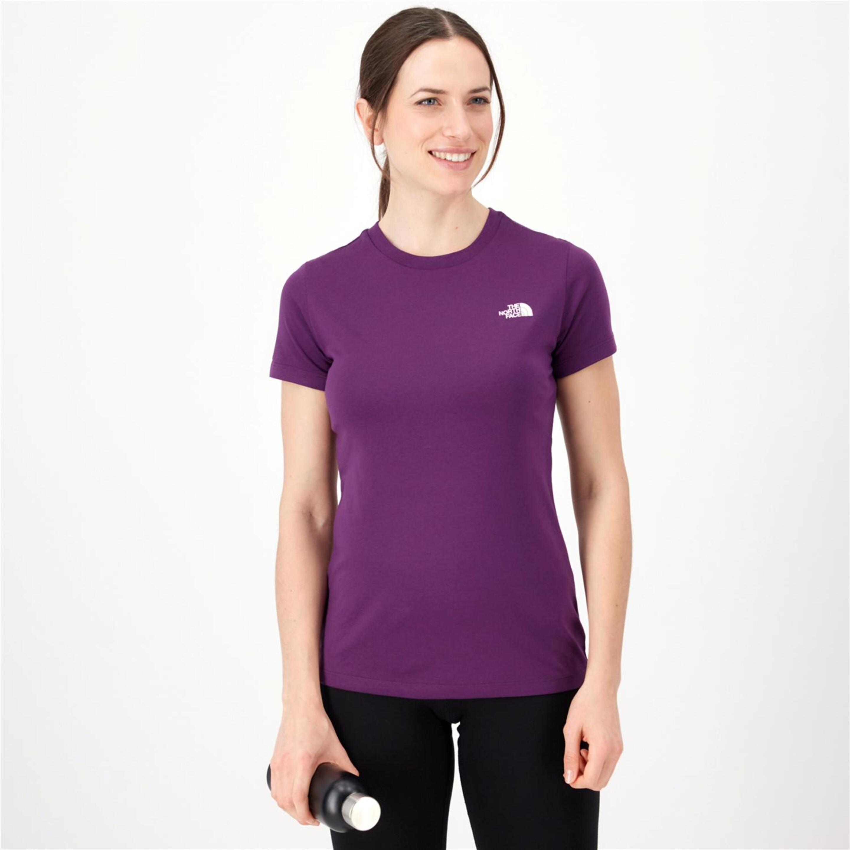 The North Face Simple Dome - morado - T-shirt Trekking Mulher