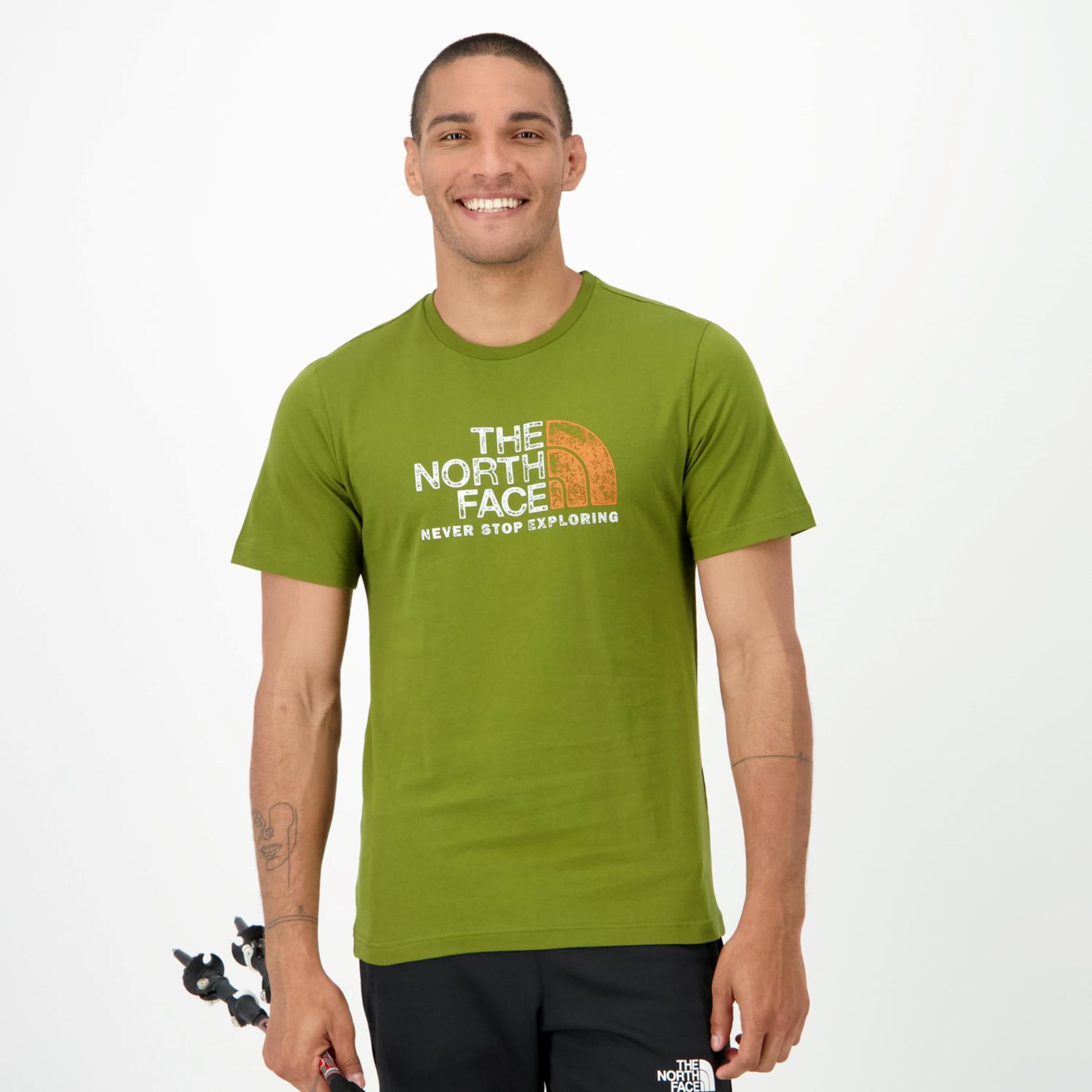 The North Face Rust 2 - verde - Camiseta Montaña Hombre
