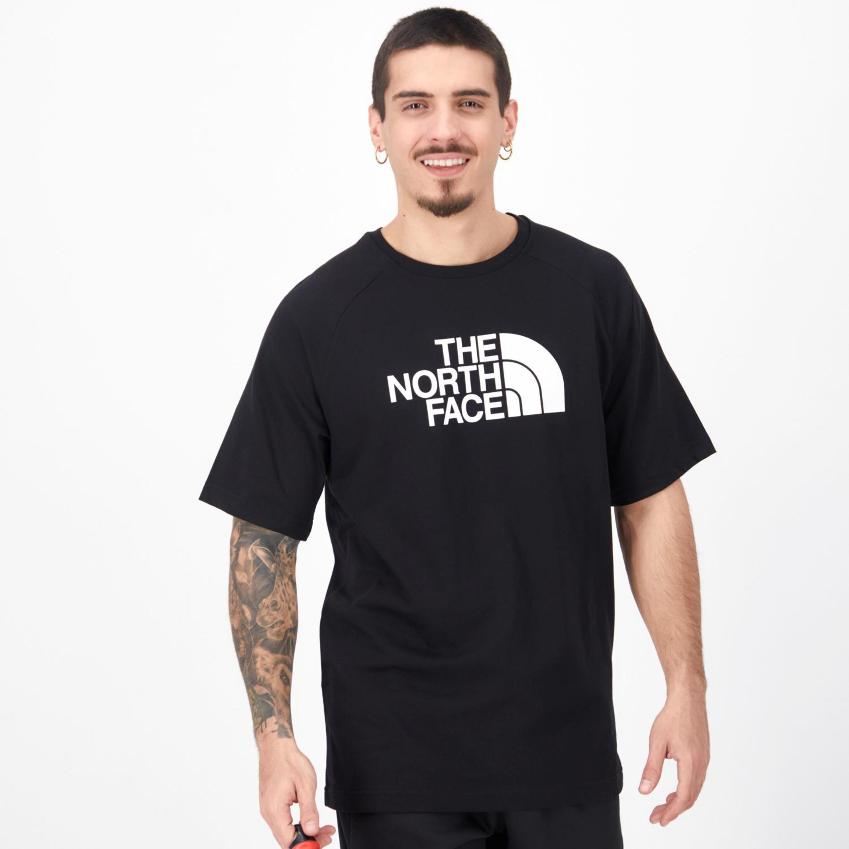 The North Face Reglan Easy - negro - Camiseta Montaña Hombre