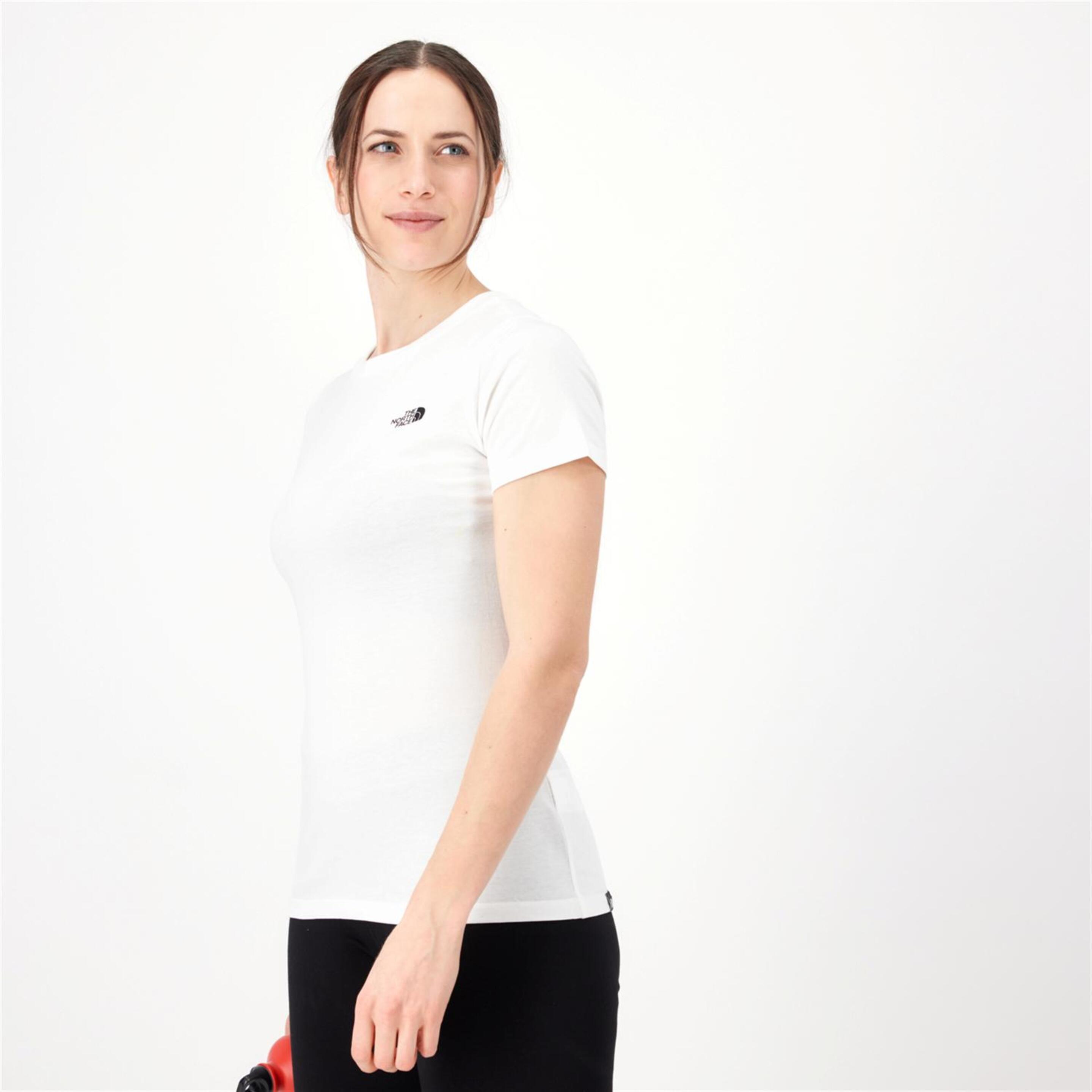 The North Face Simple Dome - Branco - T-shirt Trekking Mulher  | Sport Zone