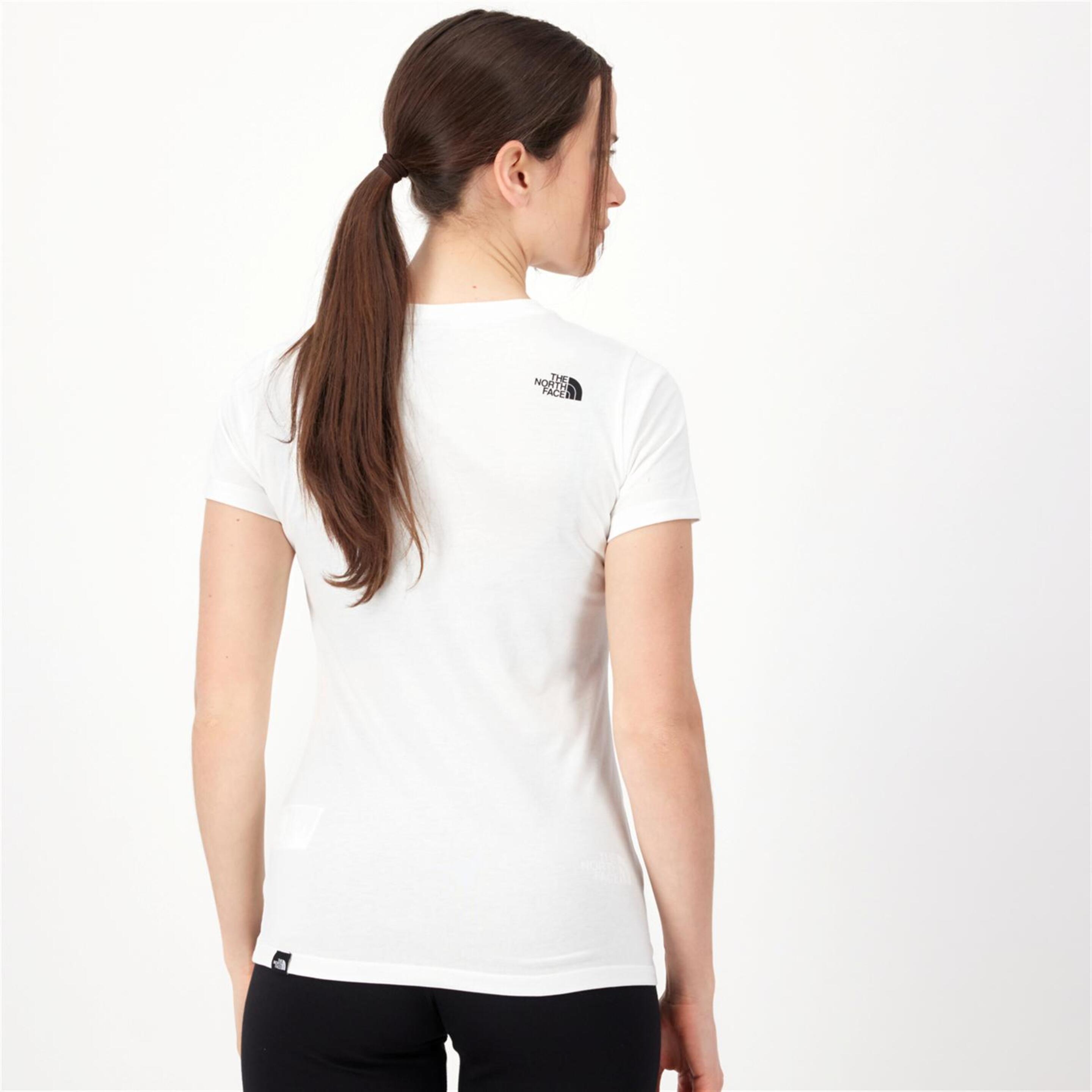 The North Face Simple Dome - Blanco - Camiseta Trekking Mujer
