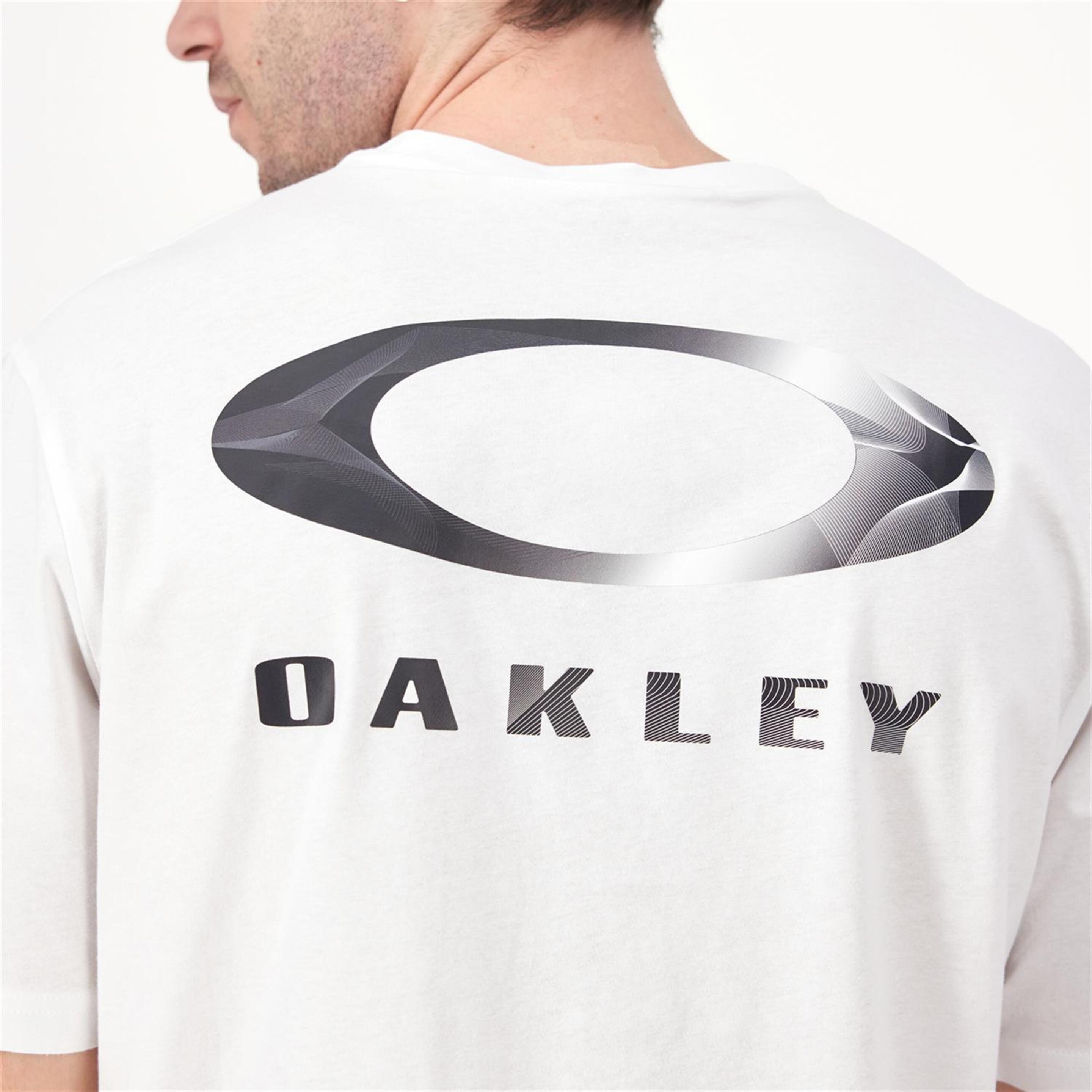 Oakley Ellipse Bark Metal - Blanco - Camiseta Montaña Hombre