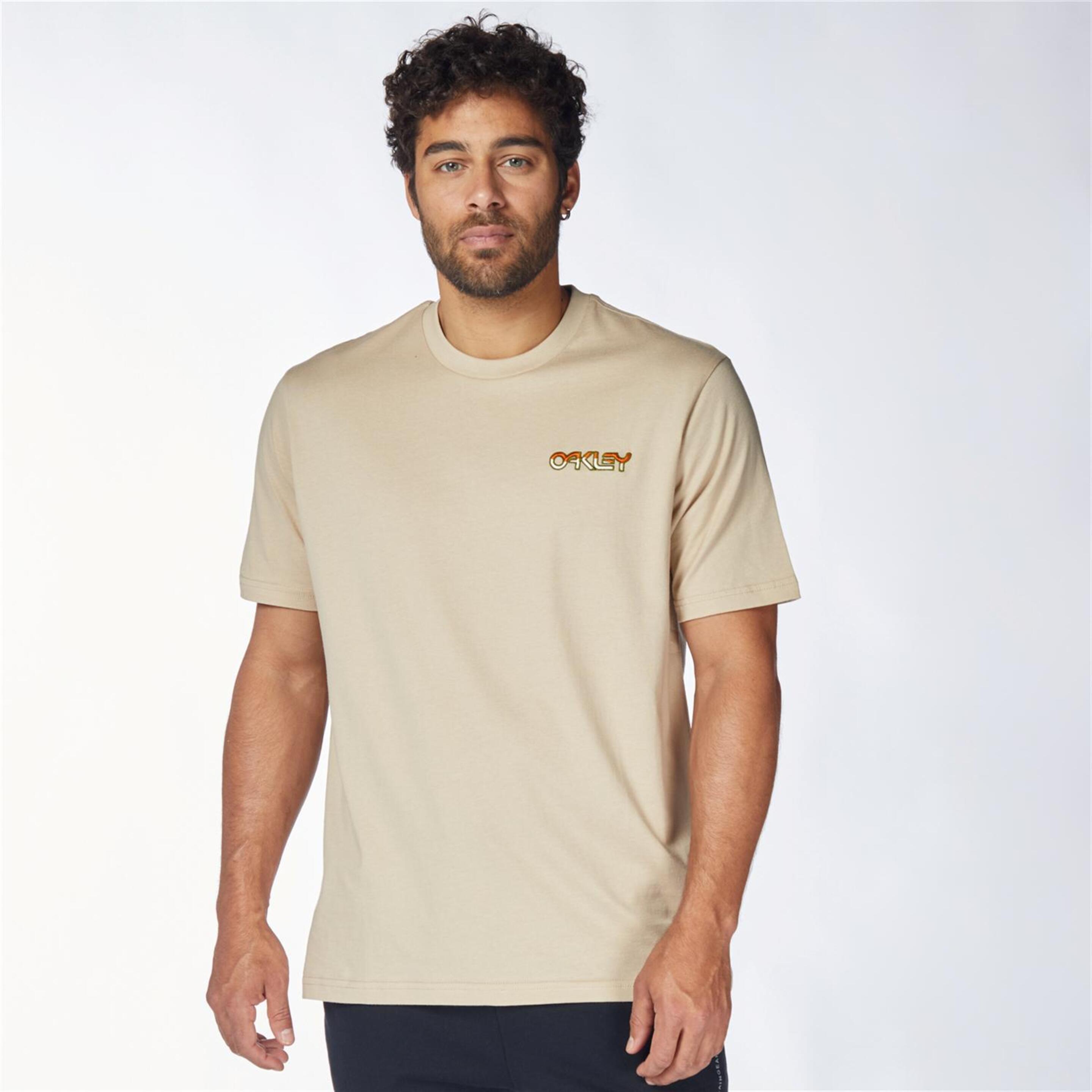 Oakley Dipped B1B - Beige - Camiseta Montaña Hombre