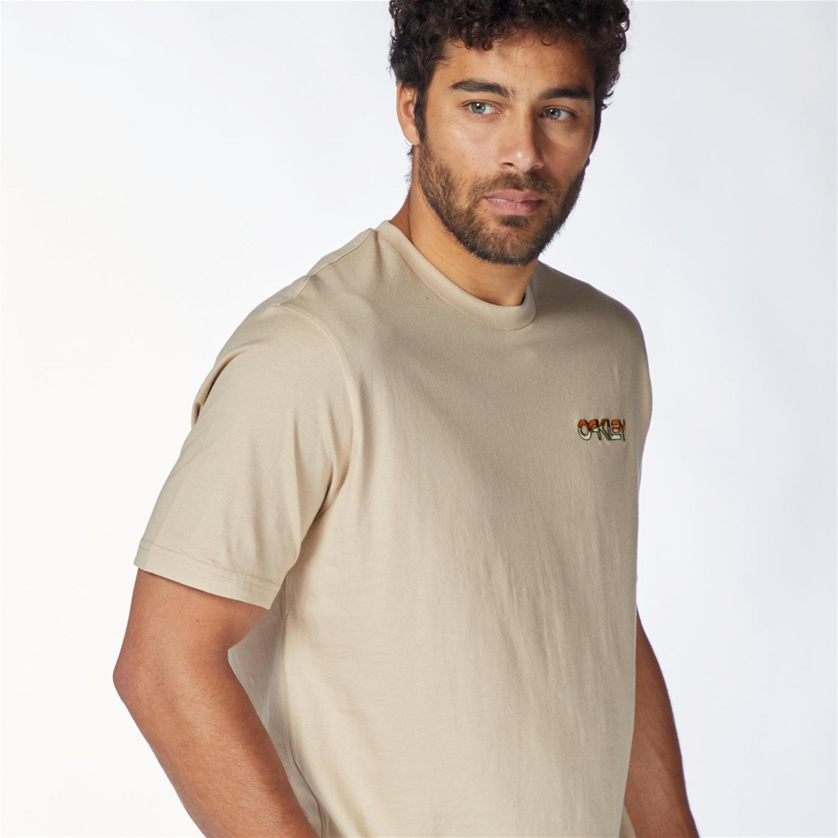 Oakley Dipped B1B - Beige - Camiseta Montaña Hombre