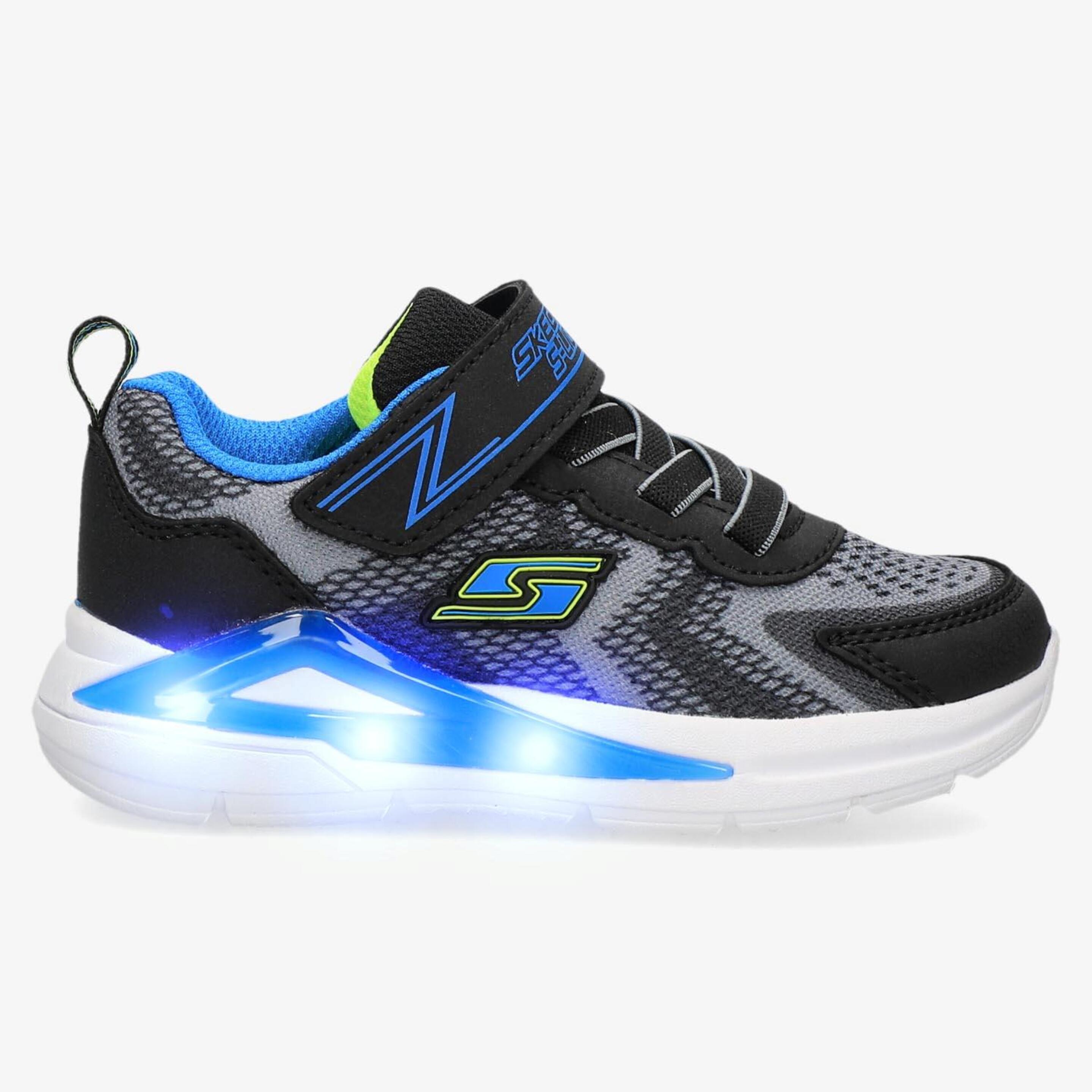 Skechers Tri-namics - azul - Sapatilhas Velcro Running Menino