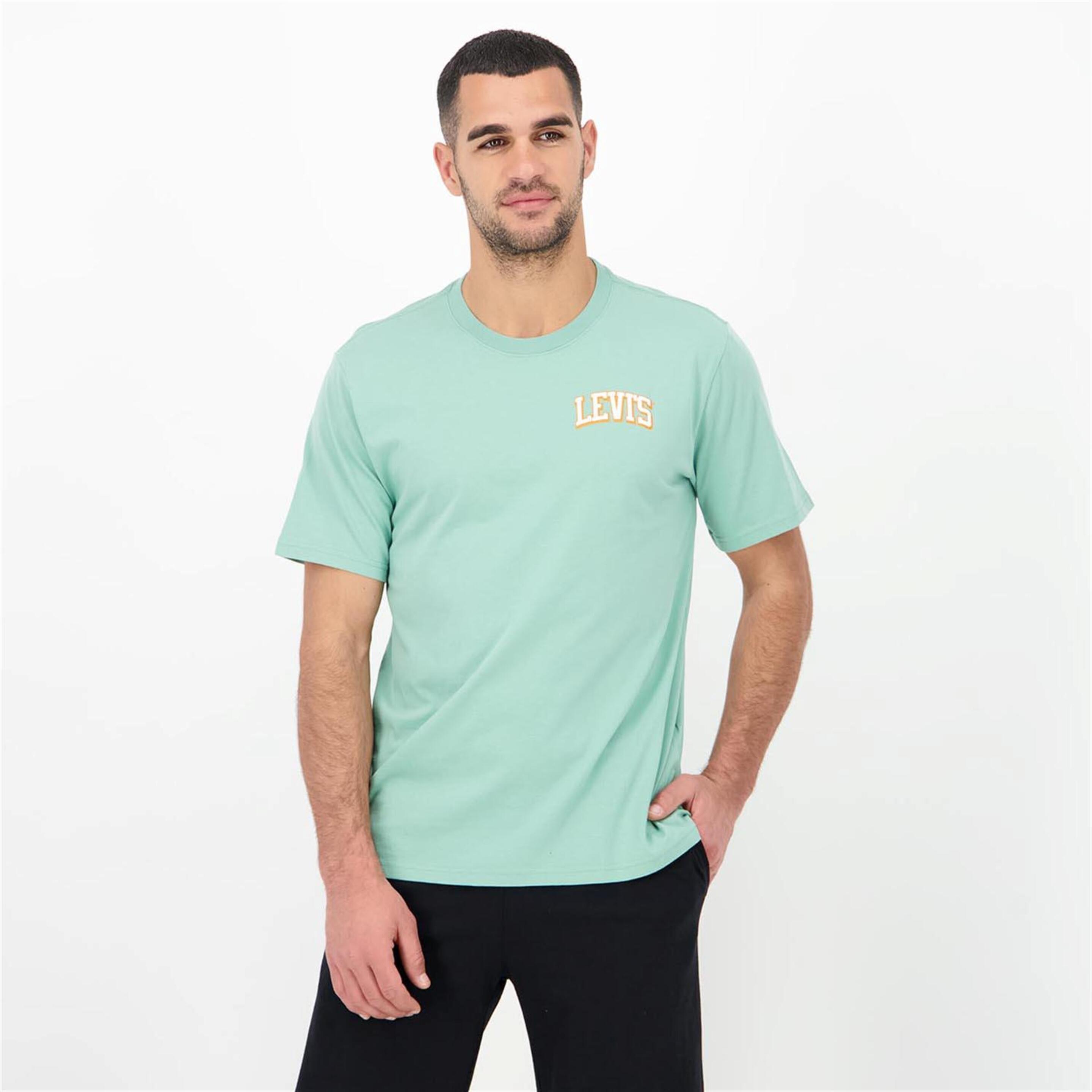Levi's Ss Relaxed Varsity - verde - Camiseta Hombre