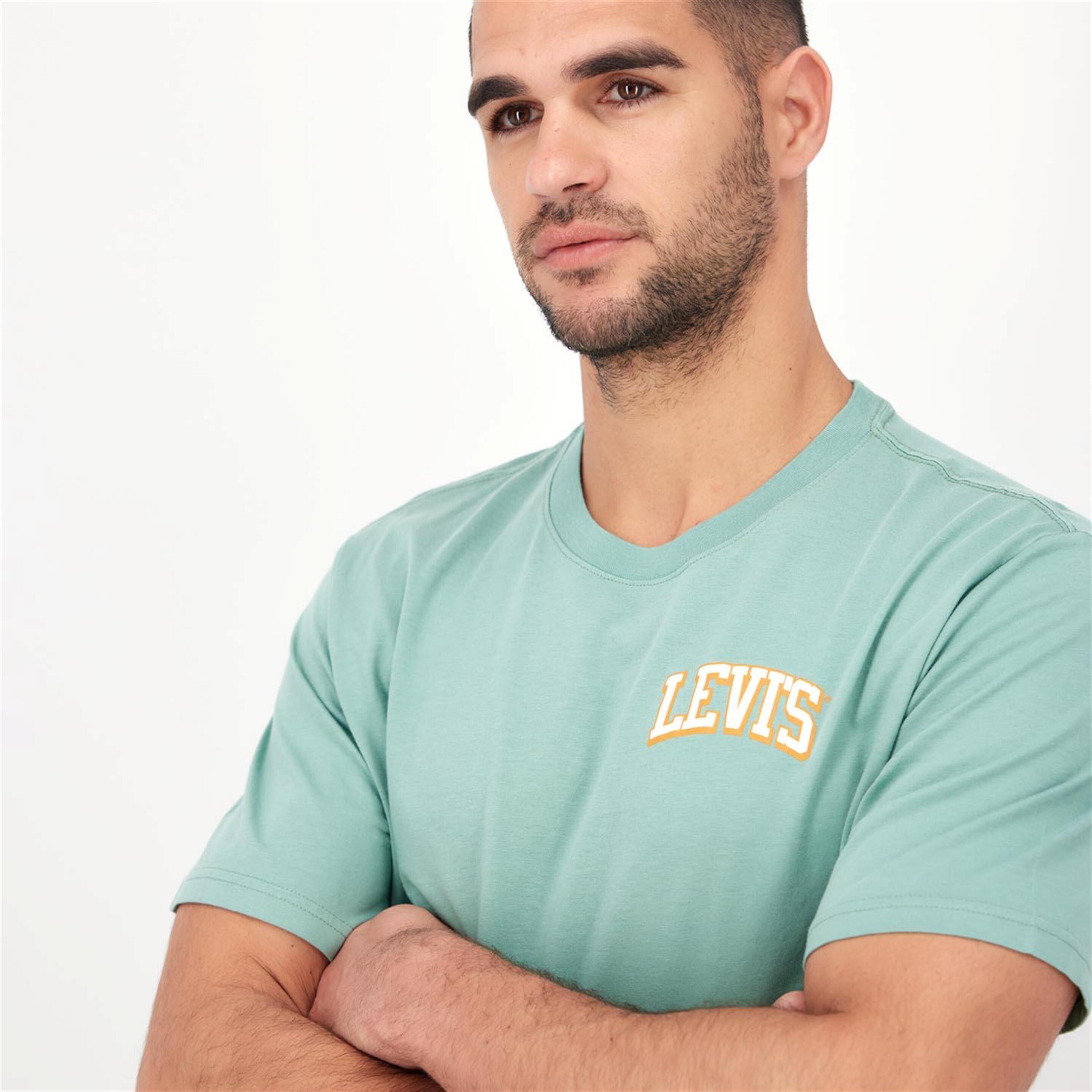 Levi's Ss Relaxed Varsity - Verde - Camiseta Hombre