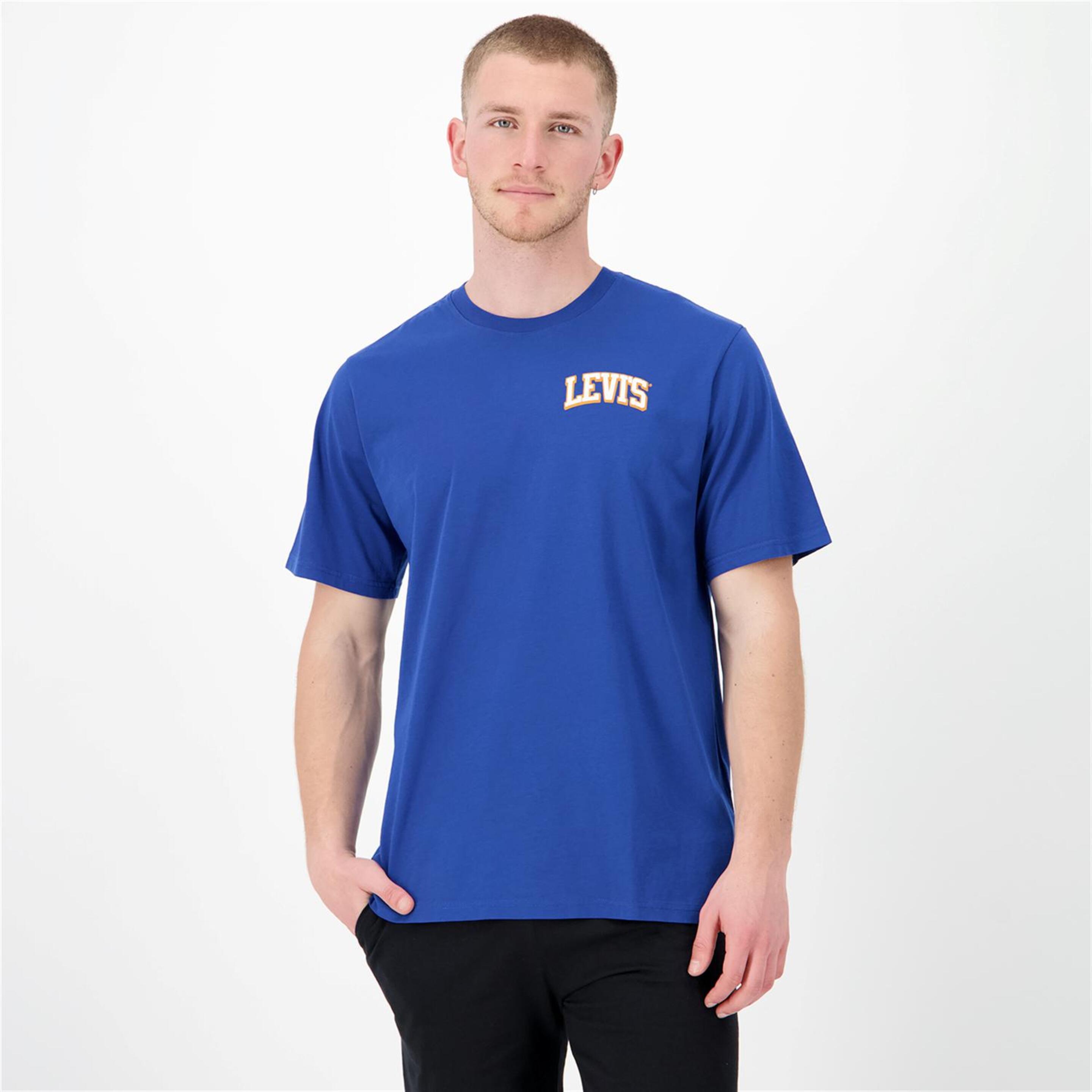 Levi's Ss Relaxed Varsity - azul - Camiseta Hombre