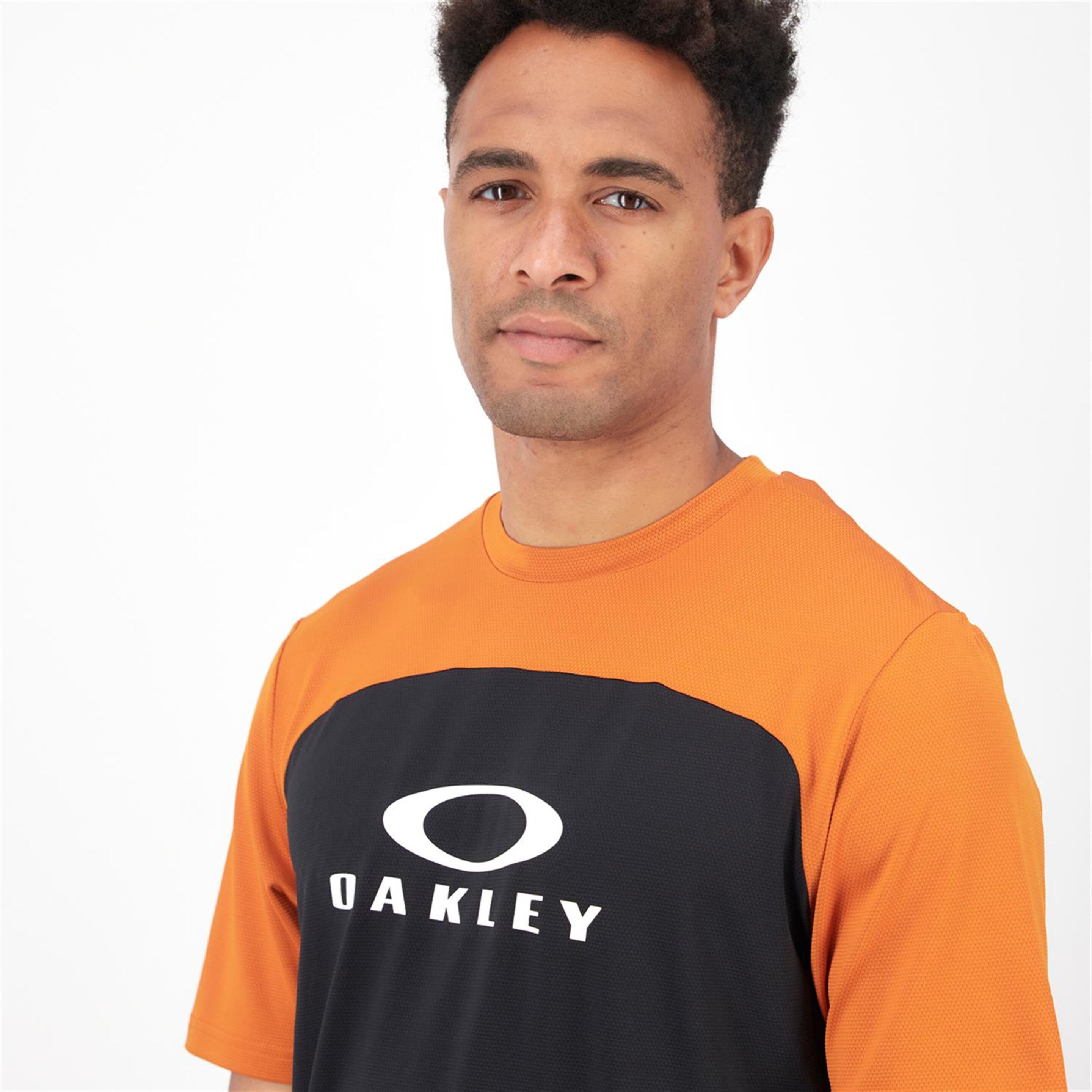 Oakley Free Ride Rc - Negro - Camiseta Ciclismo Hombre