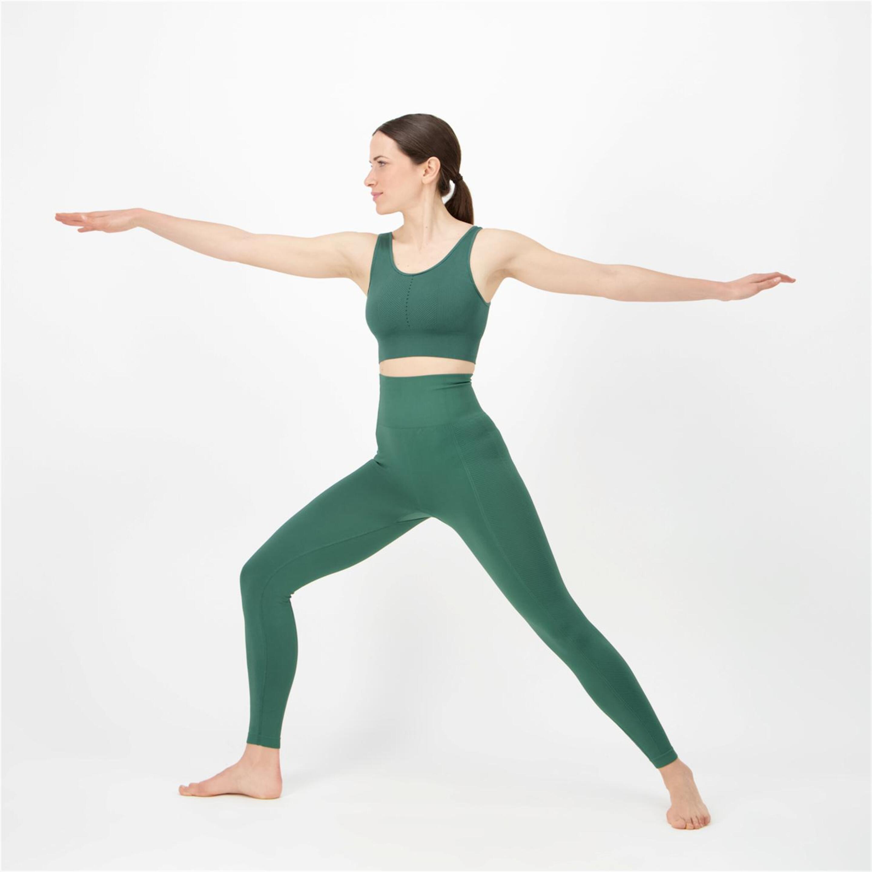 Born Living Yoga Naisha - Verde - Leggings Seamless Mujer