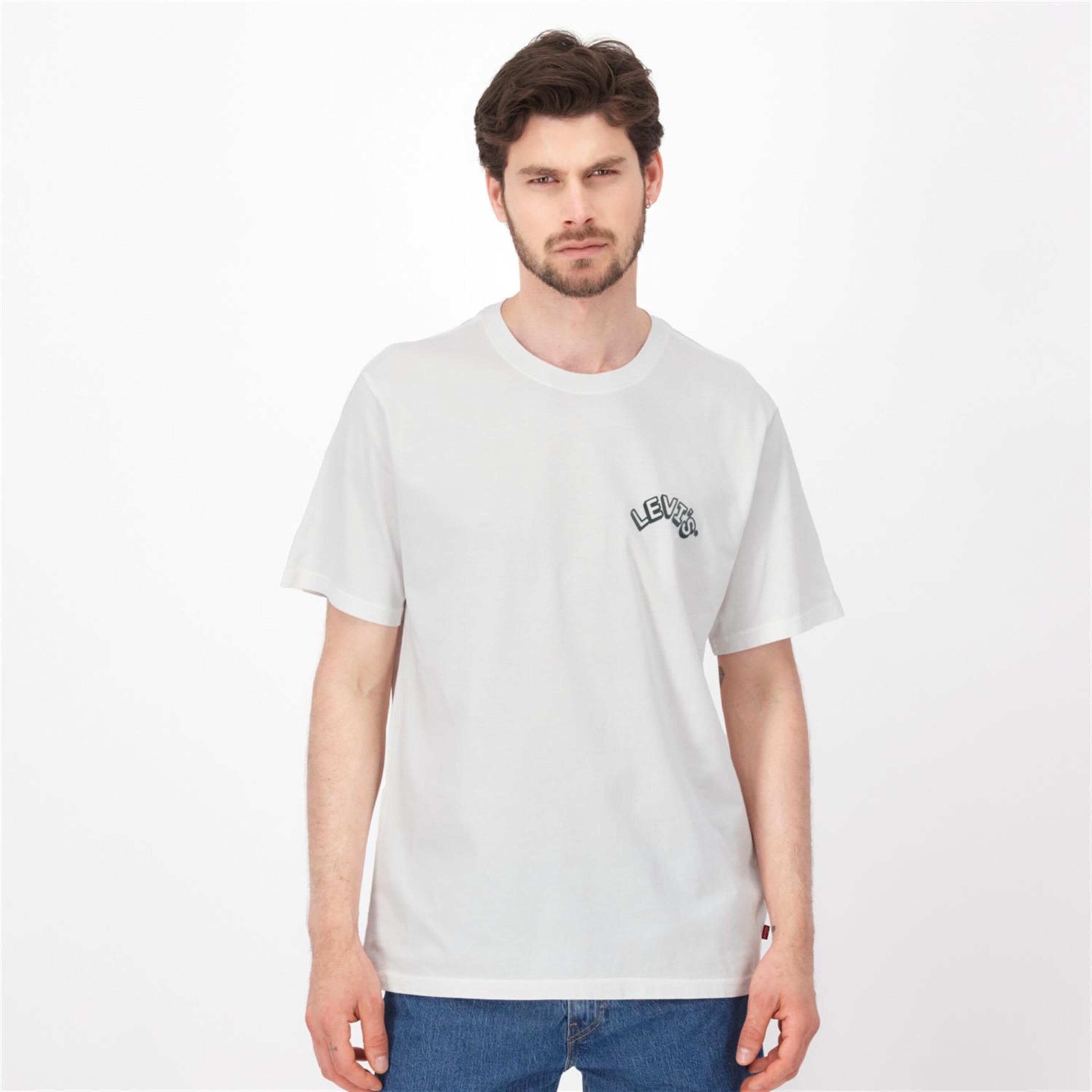 Levi's Ss Relaxed Velour - blanco - Camiseta Hombre