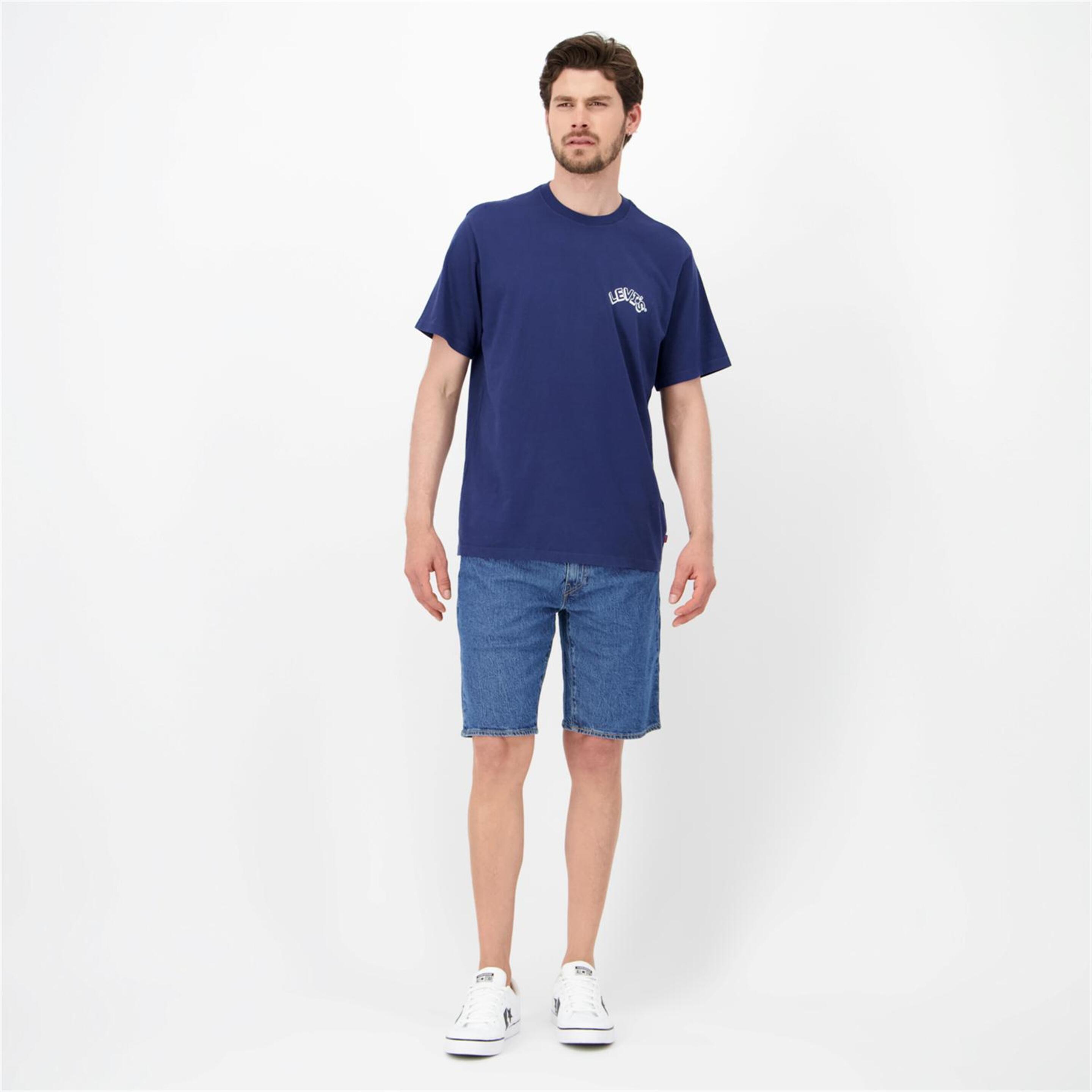 Levi's Ss Relaxed Velour - Marino - Camiseta Hombre
