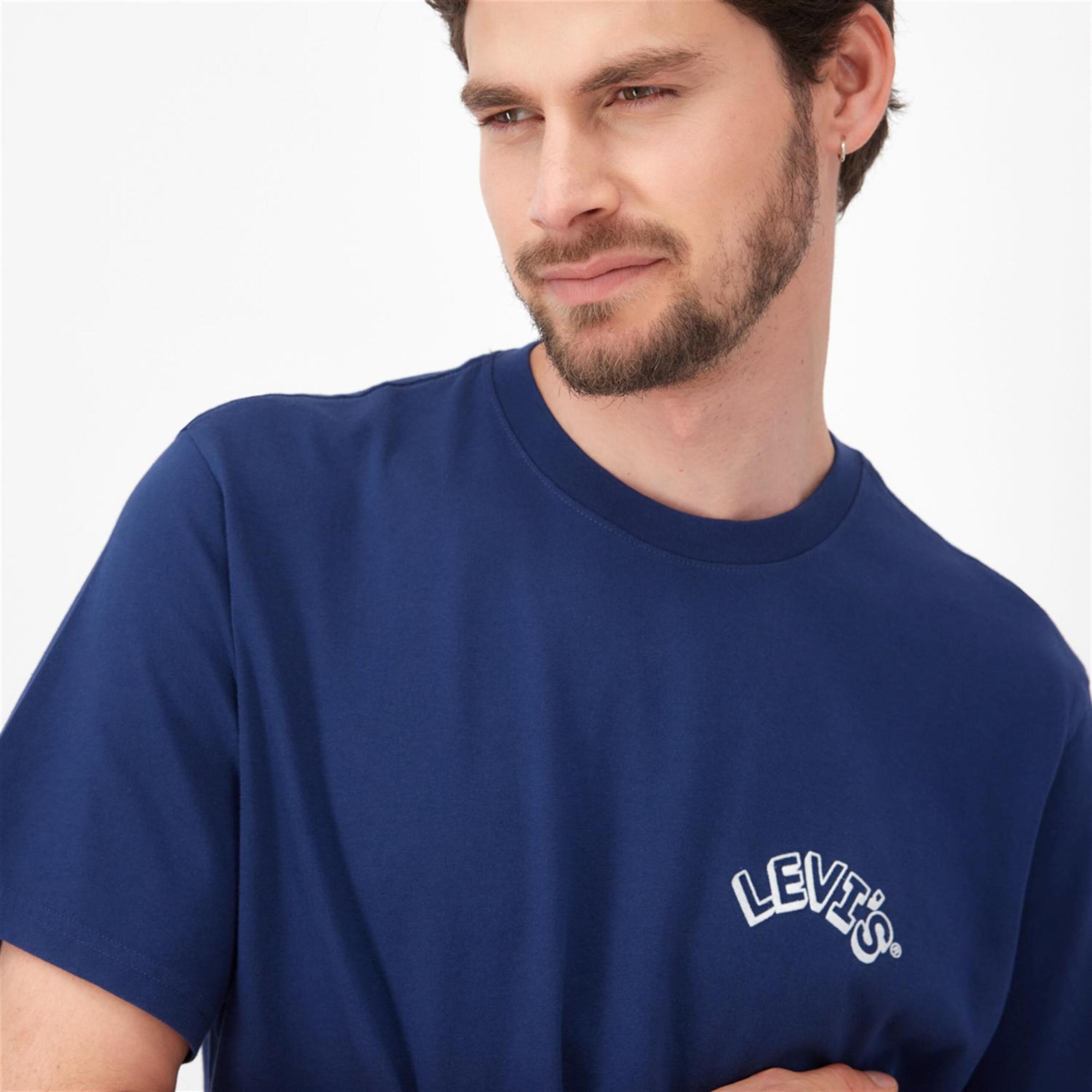 Levi's Ss Relaxed Velour - Marino - Camiseta Hombre