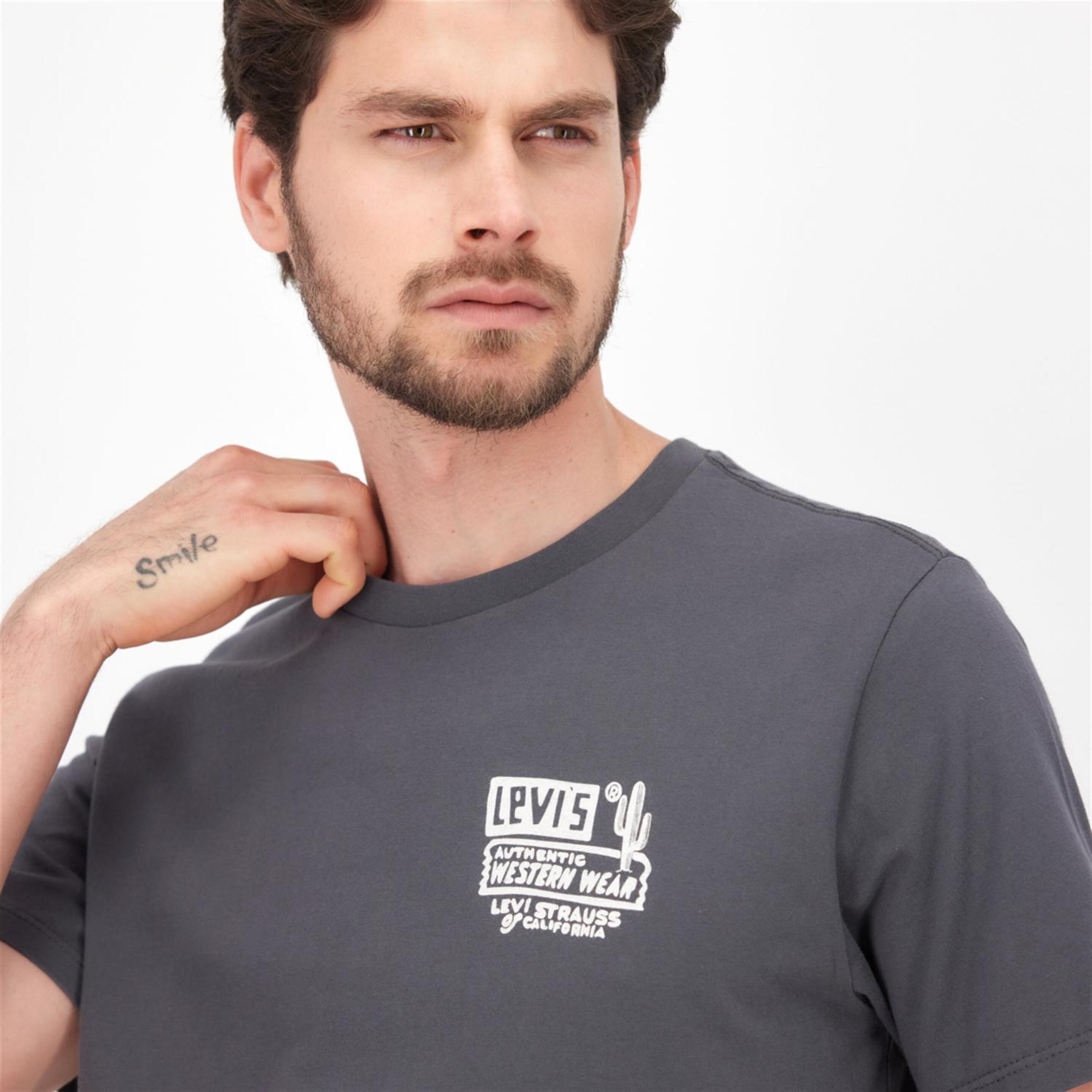 Levi's Graphic Cowboy - Antracita - Camiseta Hombre