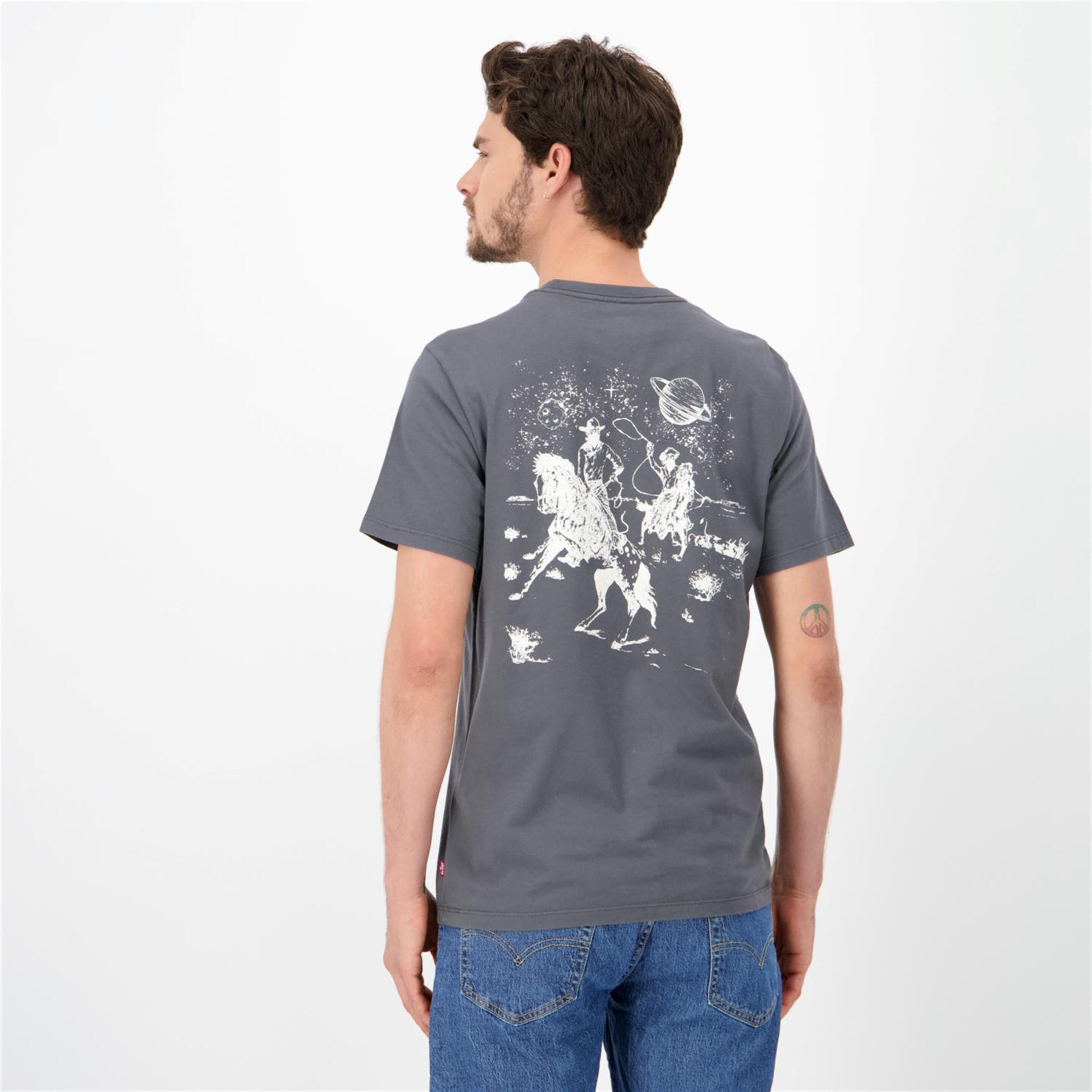Levi's Graphic Cowboy - Antracita - Camiseta Hombre