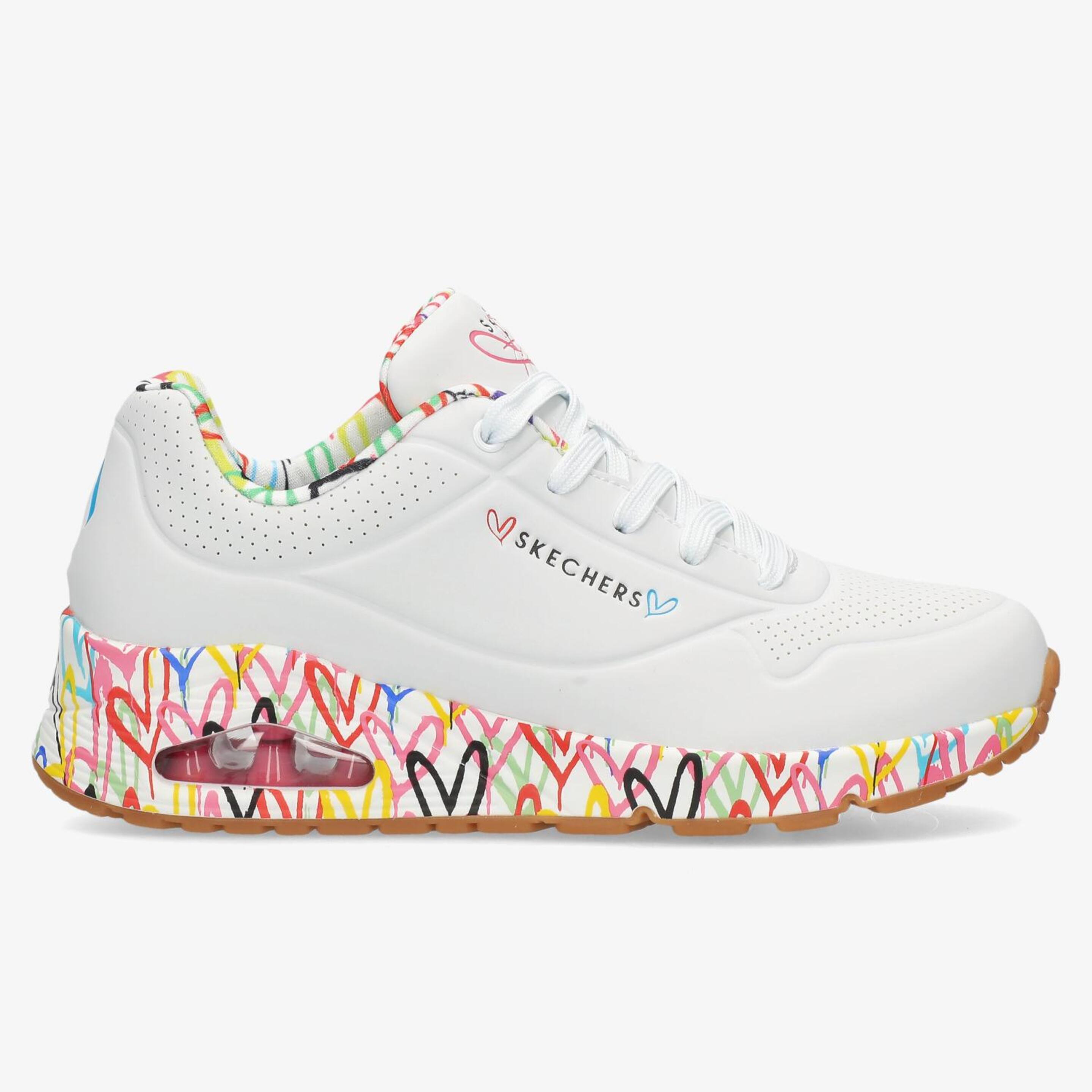Skechers Uno - blanco - Sapatilhas Mulher