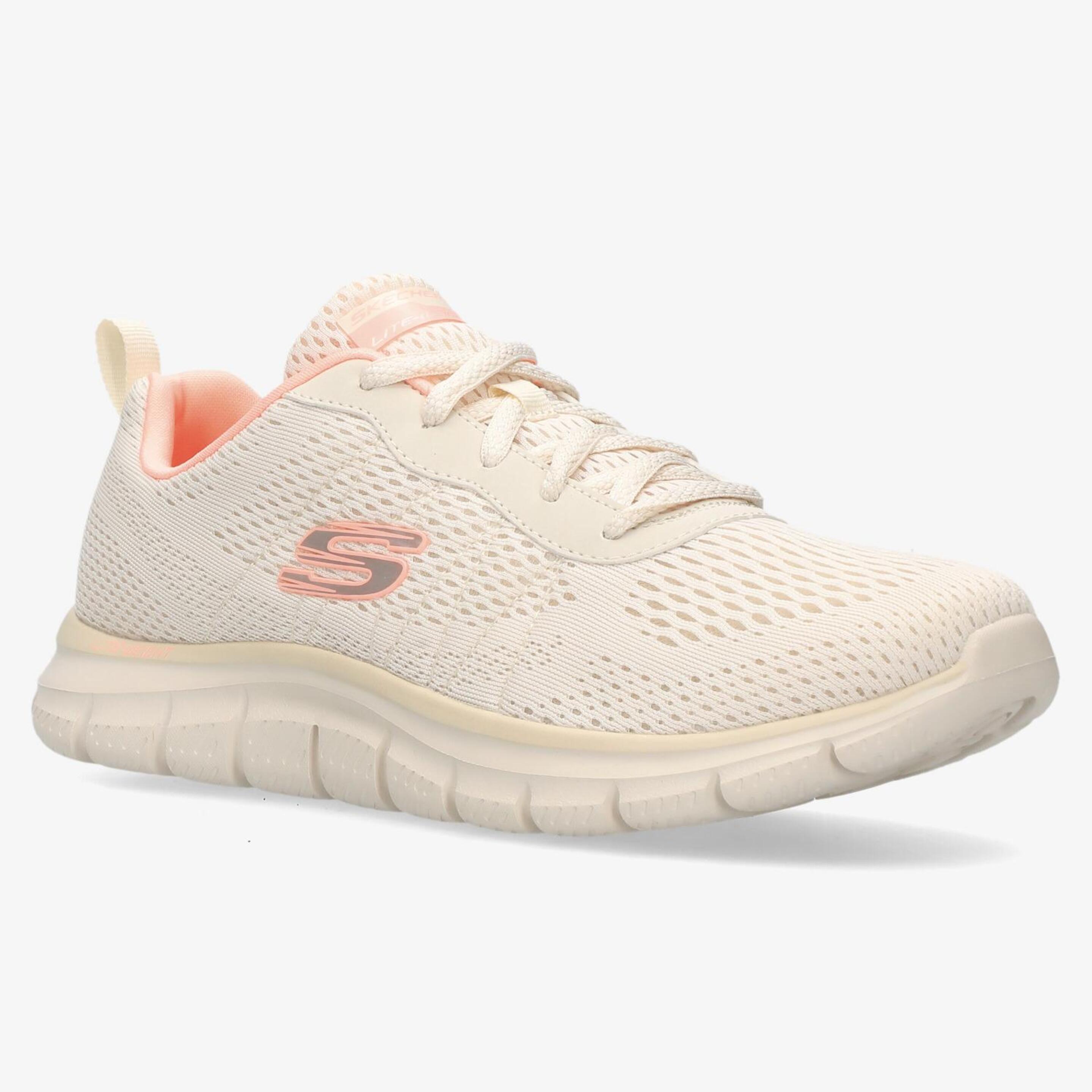 Skechers Track-New Staple - Blanco - Zapatillas Running Mujer