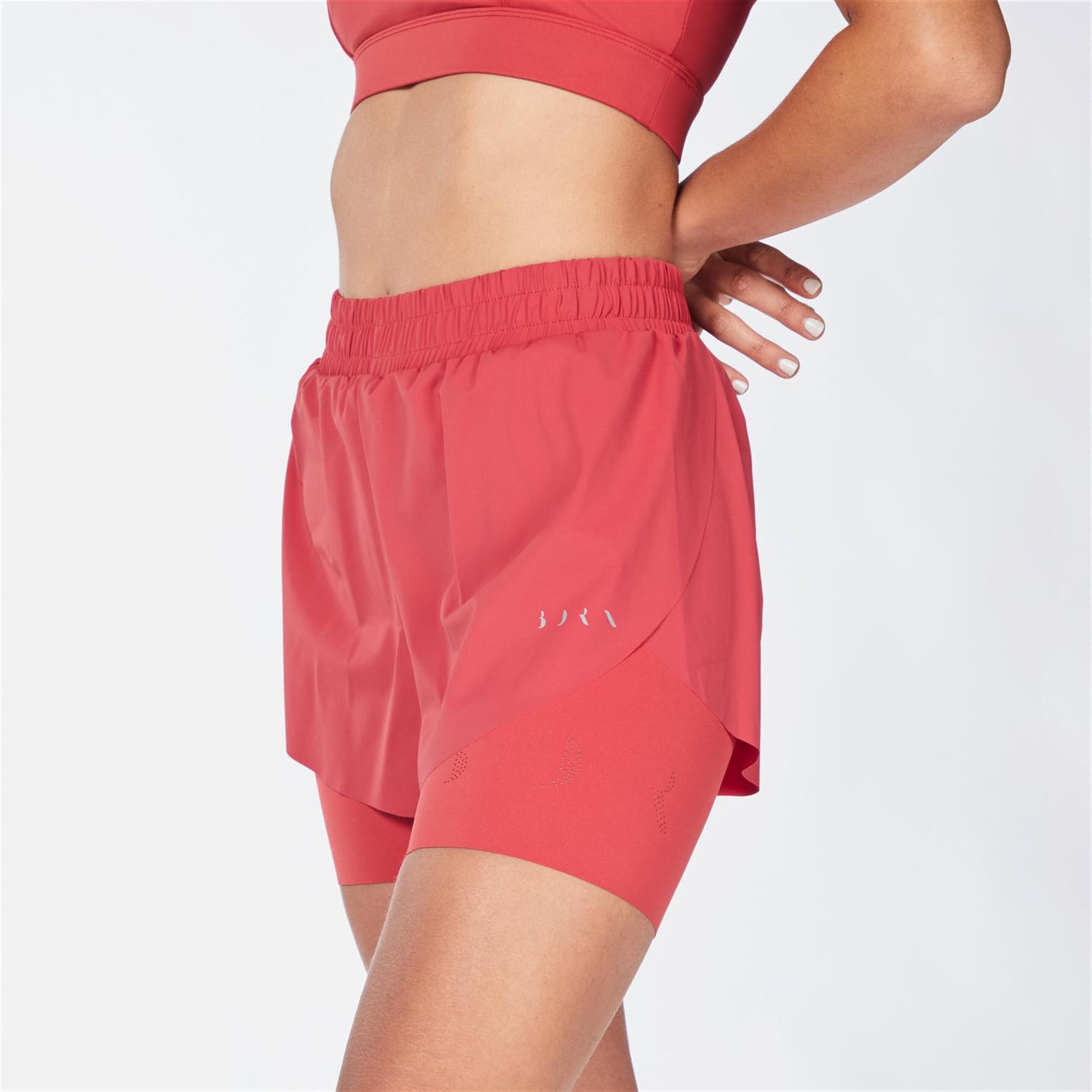 Born Living Yoga Bikila - rojo - Pantalón Corto Mujer