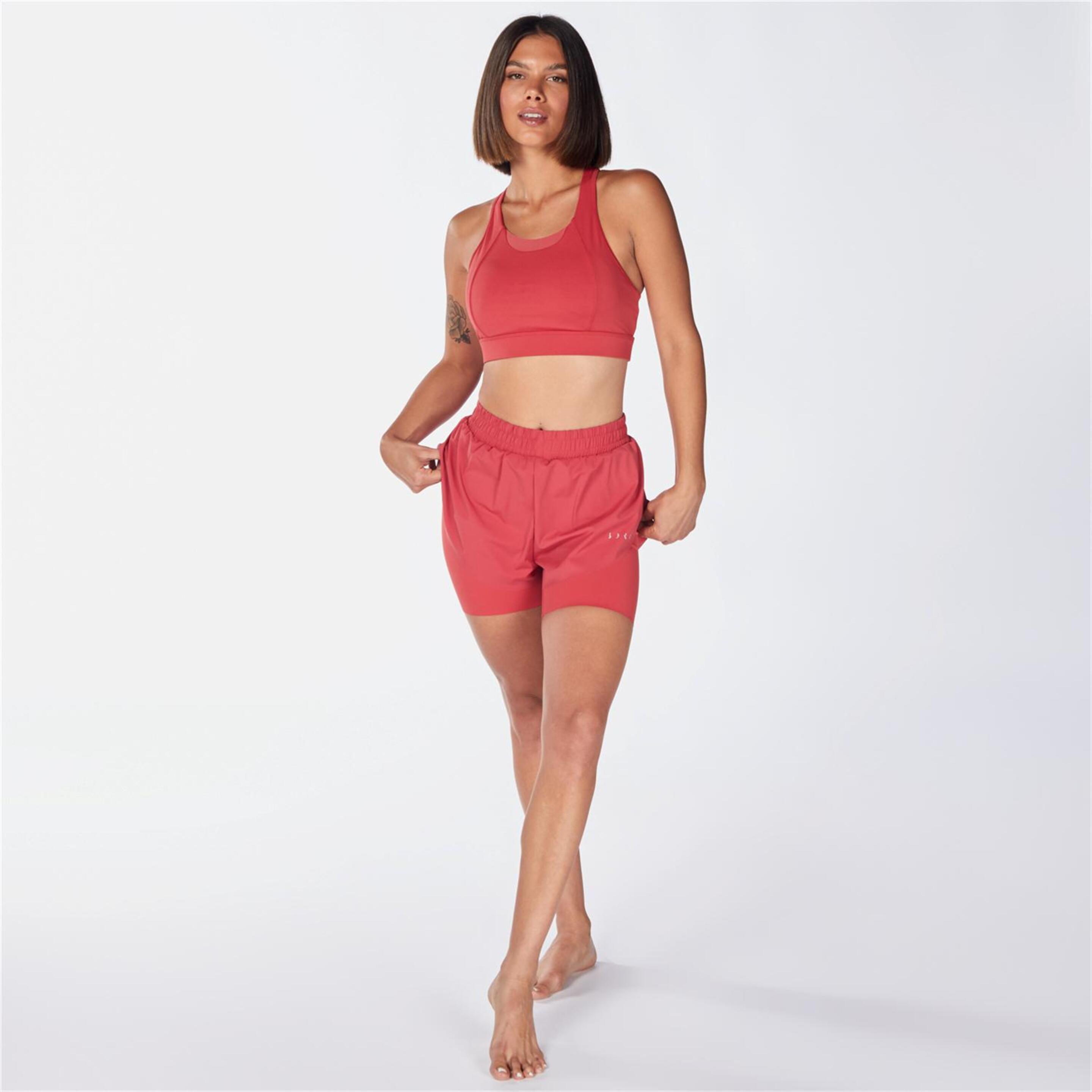 Born Living Yoga Bikila - Rojo - Pantalón Corto Mujer