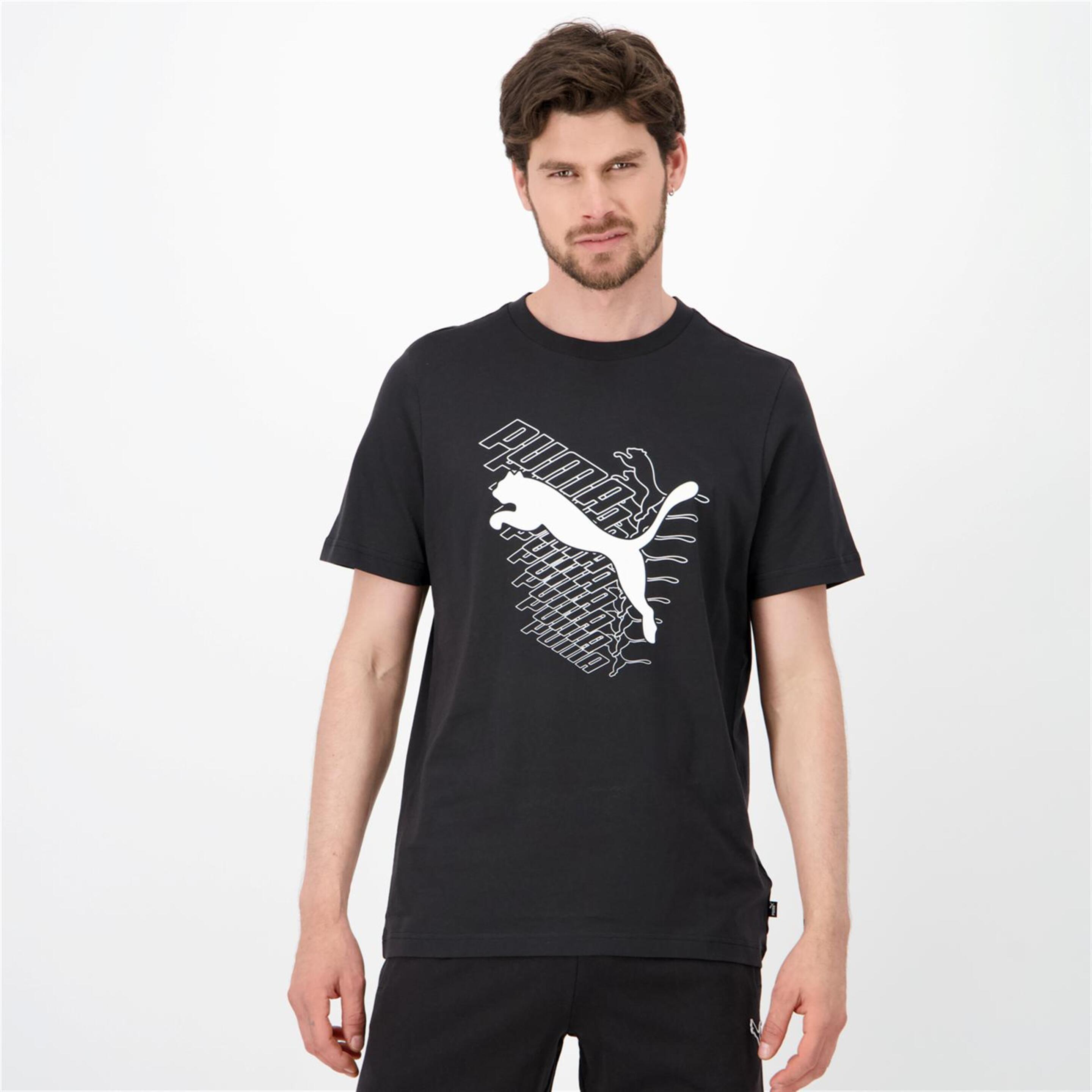 Puma Graphics - negro - Camiseta Hombre