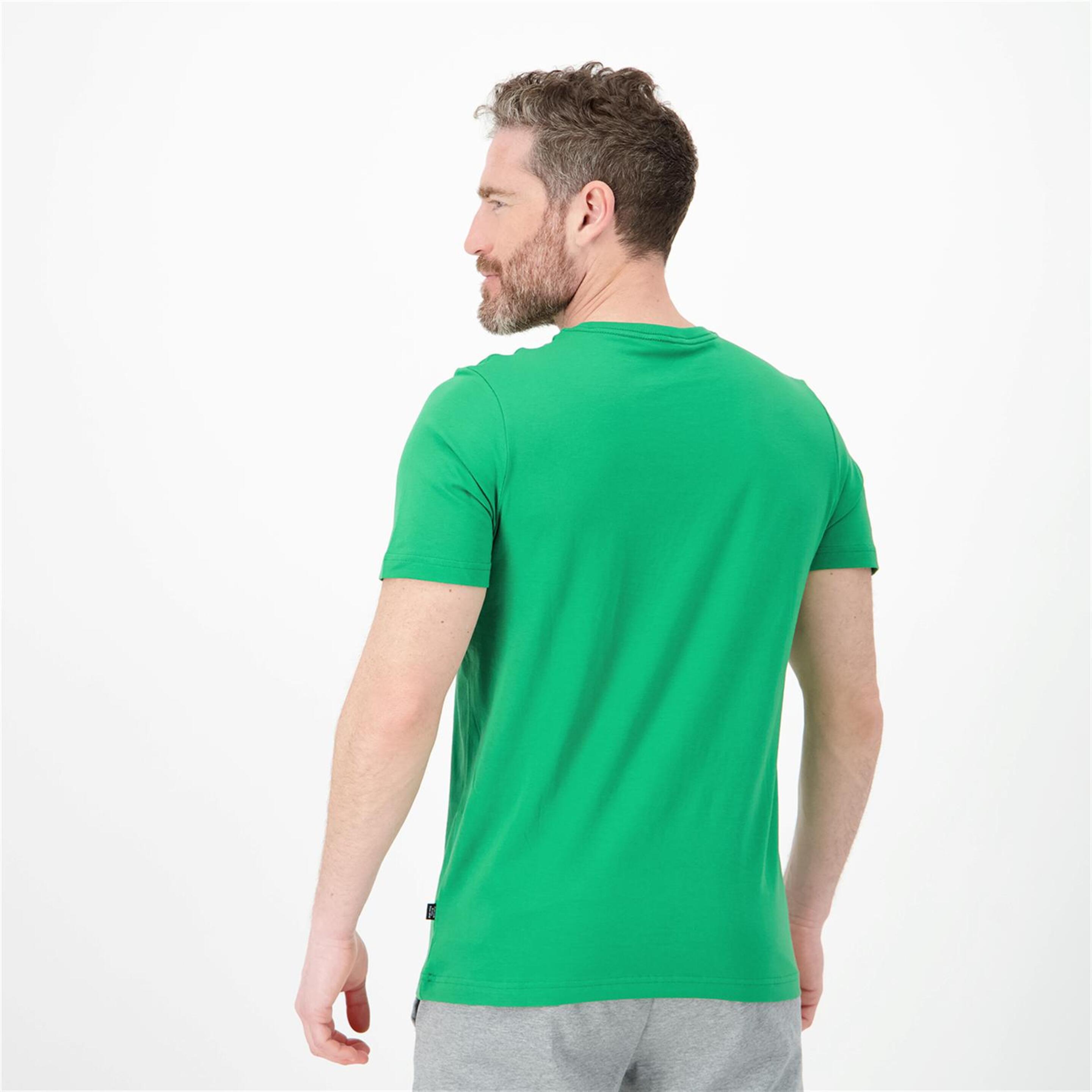 Puma Big Logo - Verde - Camiseta Hombre
