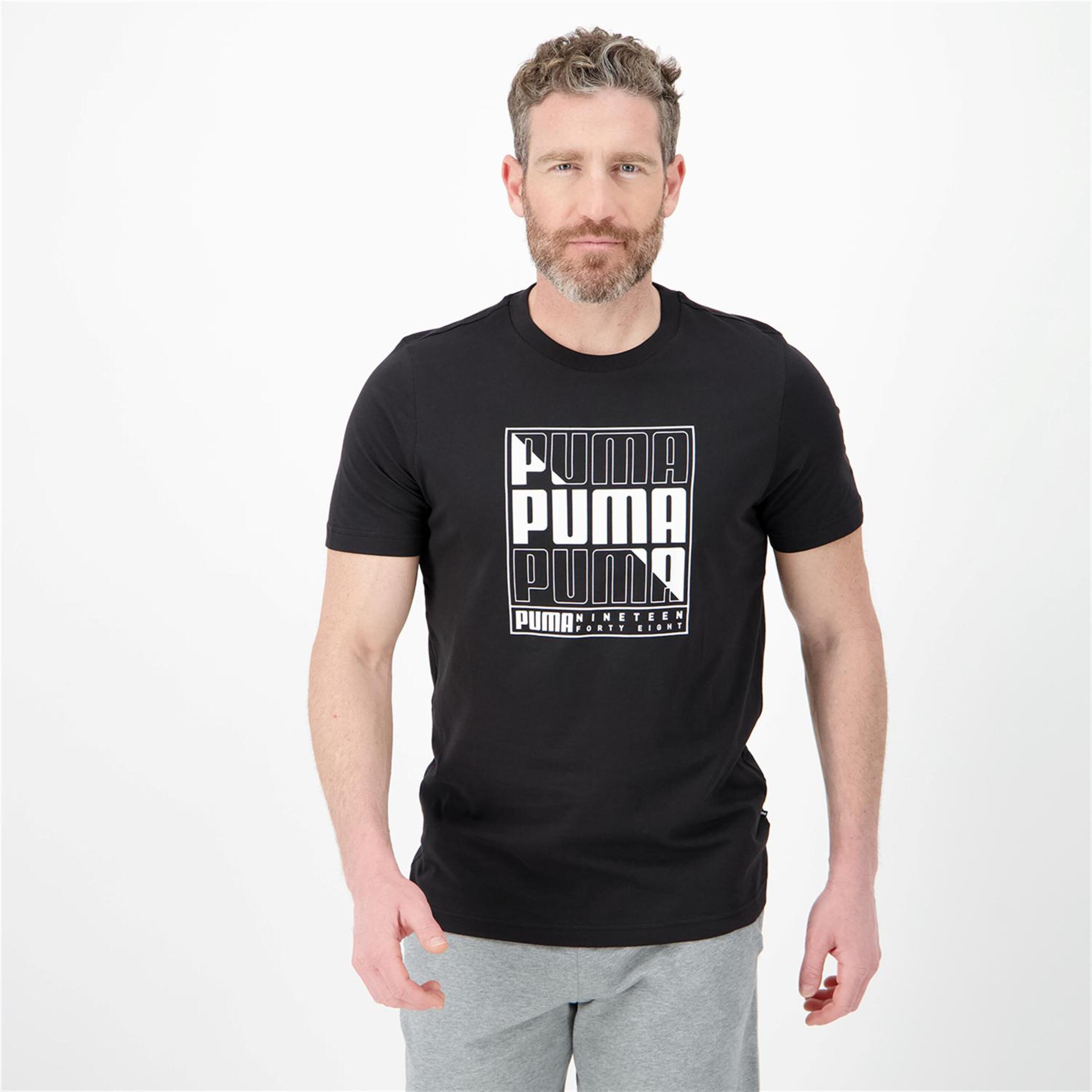 Puma Graphics - negro - T-shirt Homem