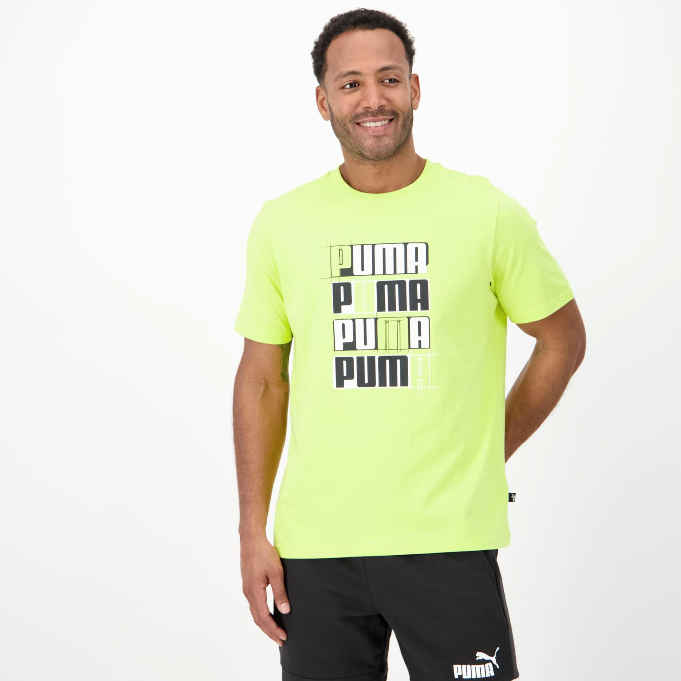 Puma Essential Lab - verde - Camiseta Hombre