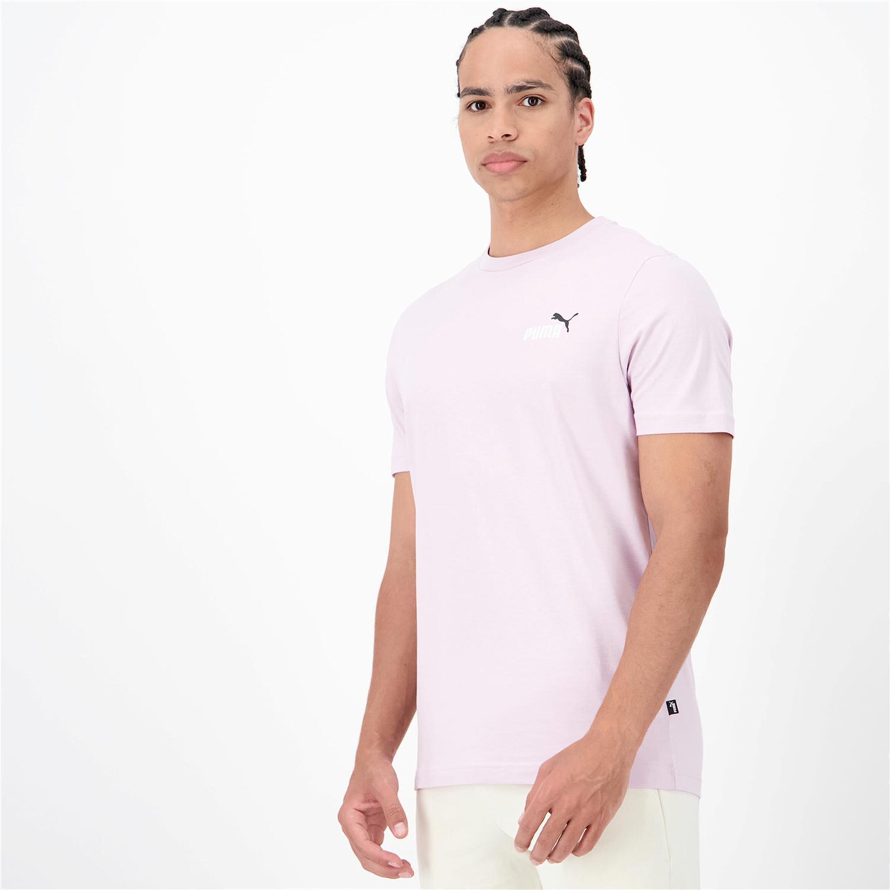 Puma Essential Graphic - Malva - Camiseta Hombre