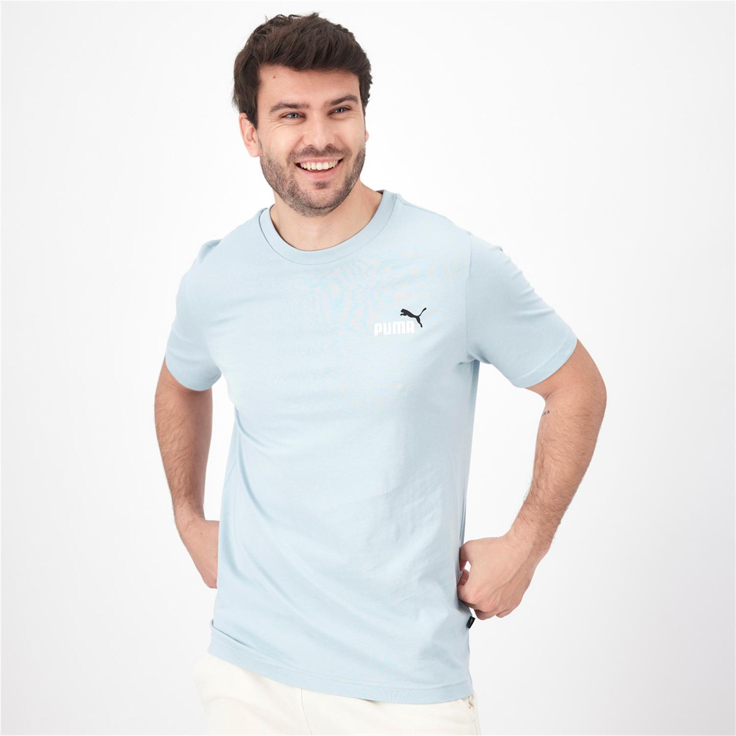 Puma Essential Logo - azul - Camiseta Hombre